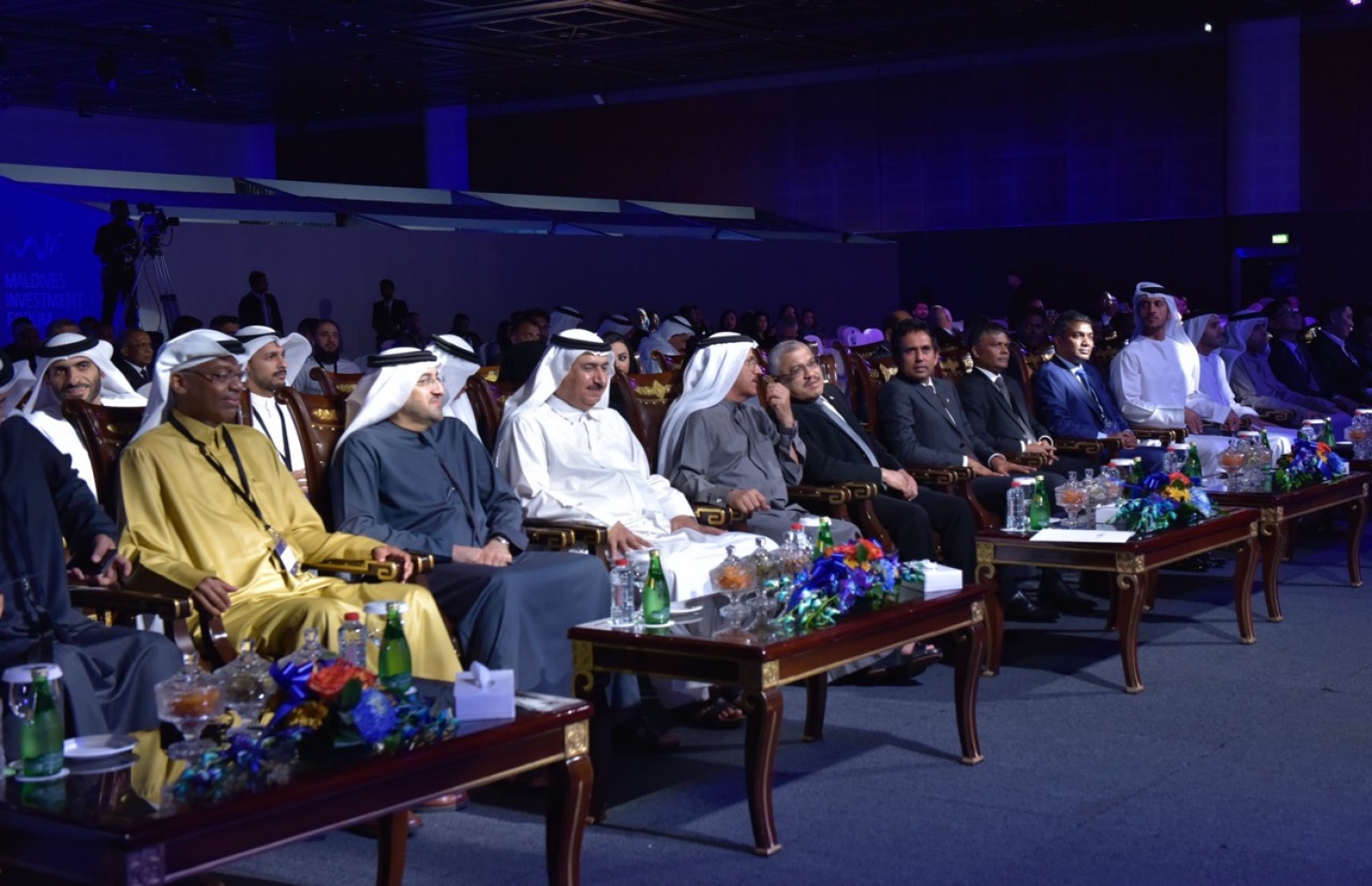 ދުބާއީ: ޑިސެމްބަރު 18، 2017: ދުބާއީ އިންޓަނޭޝަނަލް ކޮންވެންޝަން އެންޑް އެގްޒިބިޝަން ސެންޓަރުގައި ކުރިއަށް ގެންދާ އިންވެސްޓްމަންޓް ފޯރަމުގެ ތެރެއިން.-- ފޮޓޯ: އިކޮނޮމިކް މިނިސްޓްރީ