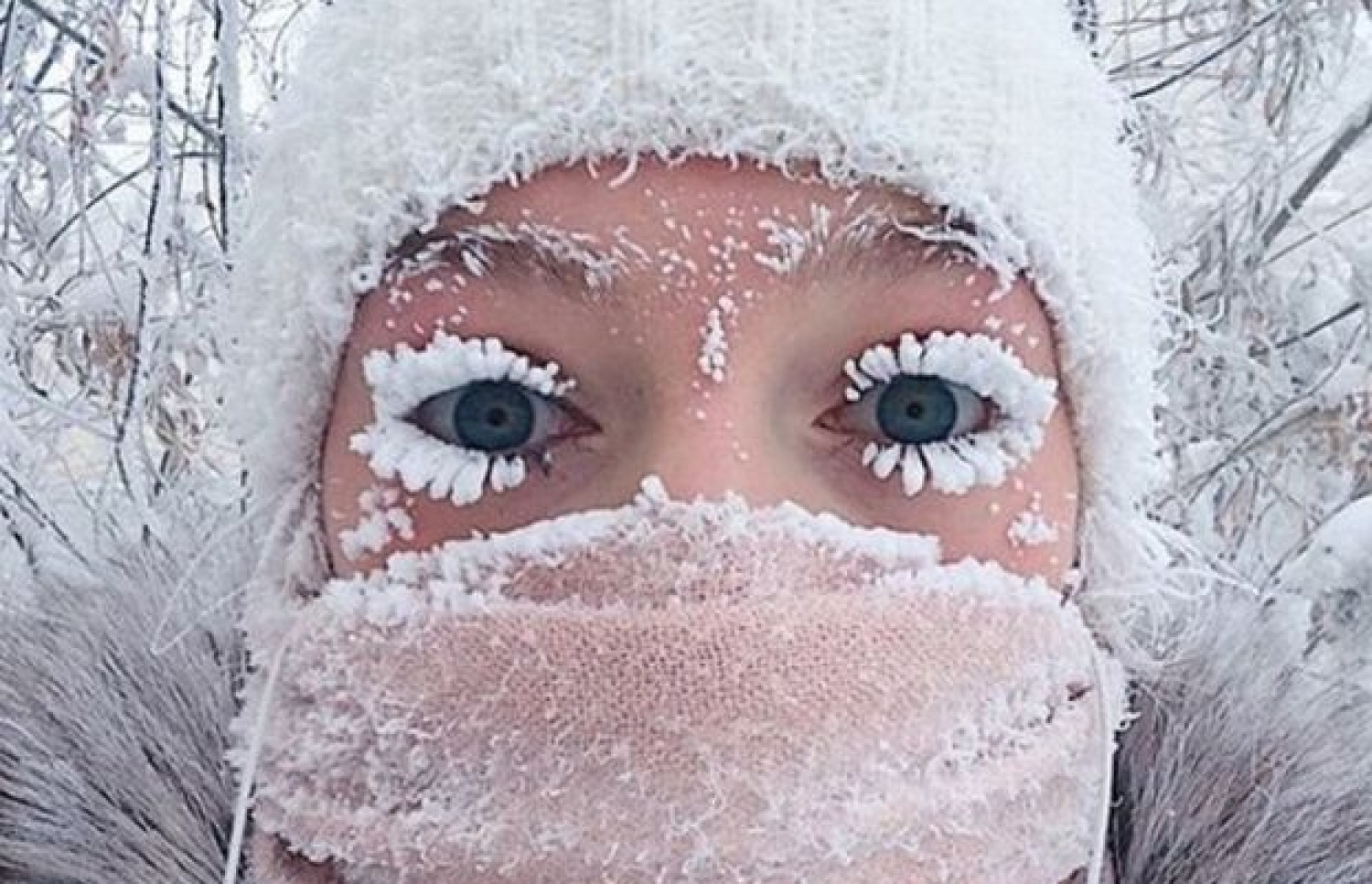 ރަޝިޔާގެ އެންމެ ފިނި ސަރަހައްދު ކަމަށްވާ ޔަކޫޝިއާގެ މީހެއްގެ މި ފޮޓޯ ދަނީ ސޯޝަލް މީޑިއާގައި ވައިރަލްވަމުން.