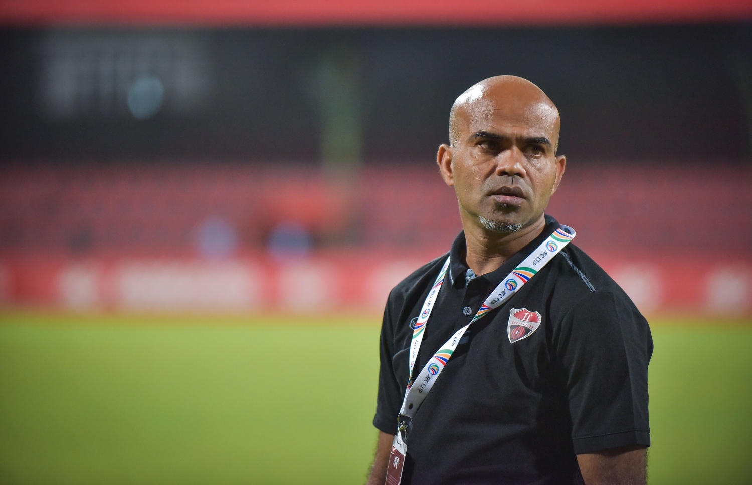 ޓީސީގެ ކޯޗު މުހައްމަދު ނިޒާމް (ނިޒާމްބެ). -- ފޮޓޯ: ނިޝާން އަލީ/ މިހާރު