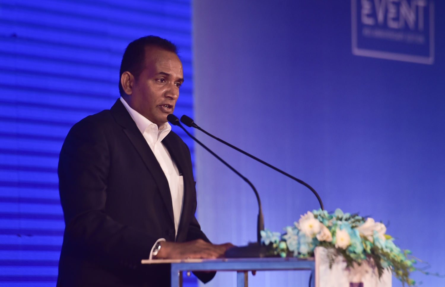 މިރޭގެ ރަސްމިއްޔާތުގައި އެސްޓީއޯގެ މެނޭޖިން ޑިރެކްޓަރު އަހުމަދު ޝަހީރު ވާހަކަދައްކަވަނީ---ފޮޓޯ: ހުސައިން ވަހީދު/މިހާރު