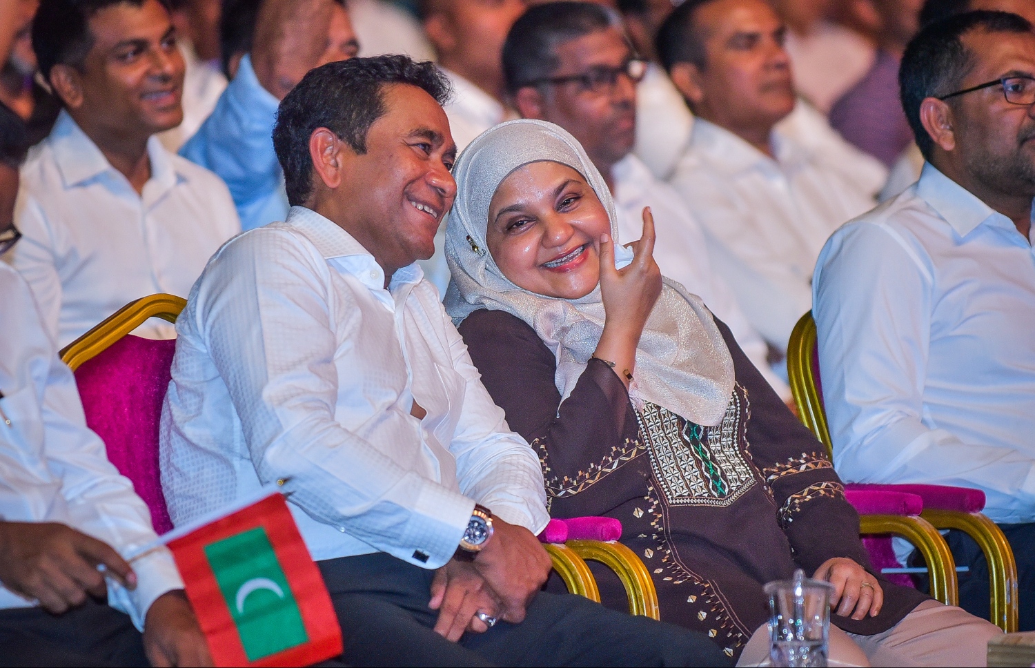 ރައީސްގެ ދެކަނބަލުން މިރޭގެ ޖަލްސާގައި --މިހާރު ފޮޓޯ/ނިޝާން އަލީ