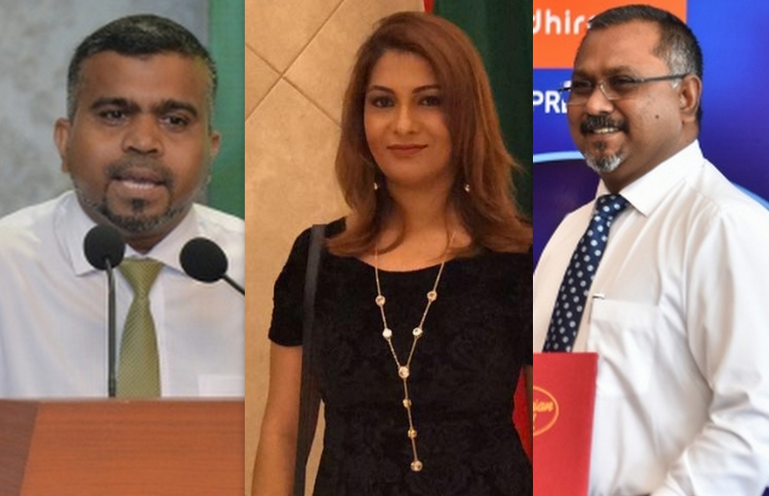 ޕީއެސްއެމްގެ ކުރީގެ މެނޭޖިން ޑިރެކްޓަރު އިބްރާހިމް ހަލީލާއި ޑެޕިއުޓީ މެނޭޖިން ޑައިރެކްޓަރު ޝާޔަން ޝާހިދާއި ޑެޕިއުޓީ މެނޭޖިން ޑިރެކްޓަރު އިކްރާމް އަބްދުއްލަތީފް.