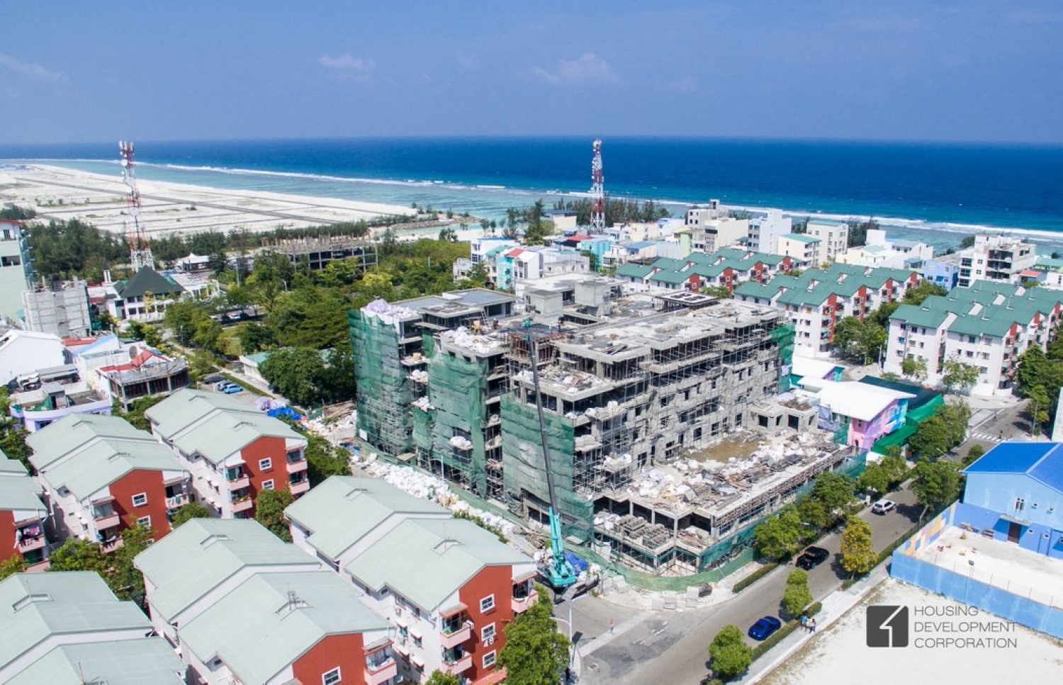 ހުޅުމާލޭގެ ފޭސް 1ގައި އިމާރާތްކުރާ ސްކޫލް. -- ފޮޓޯ: އެޗްޑީސީ