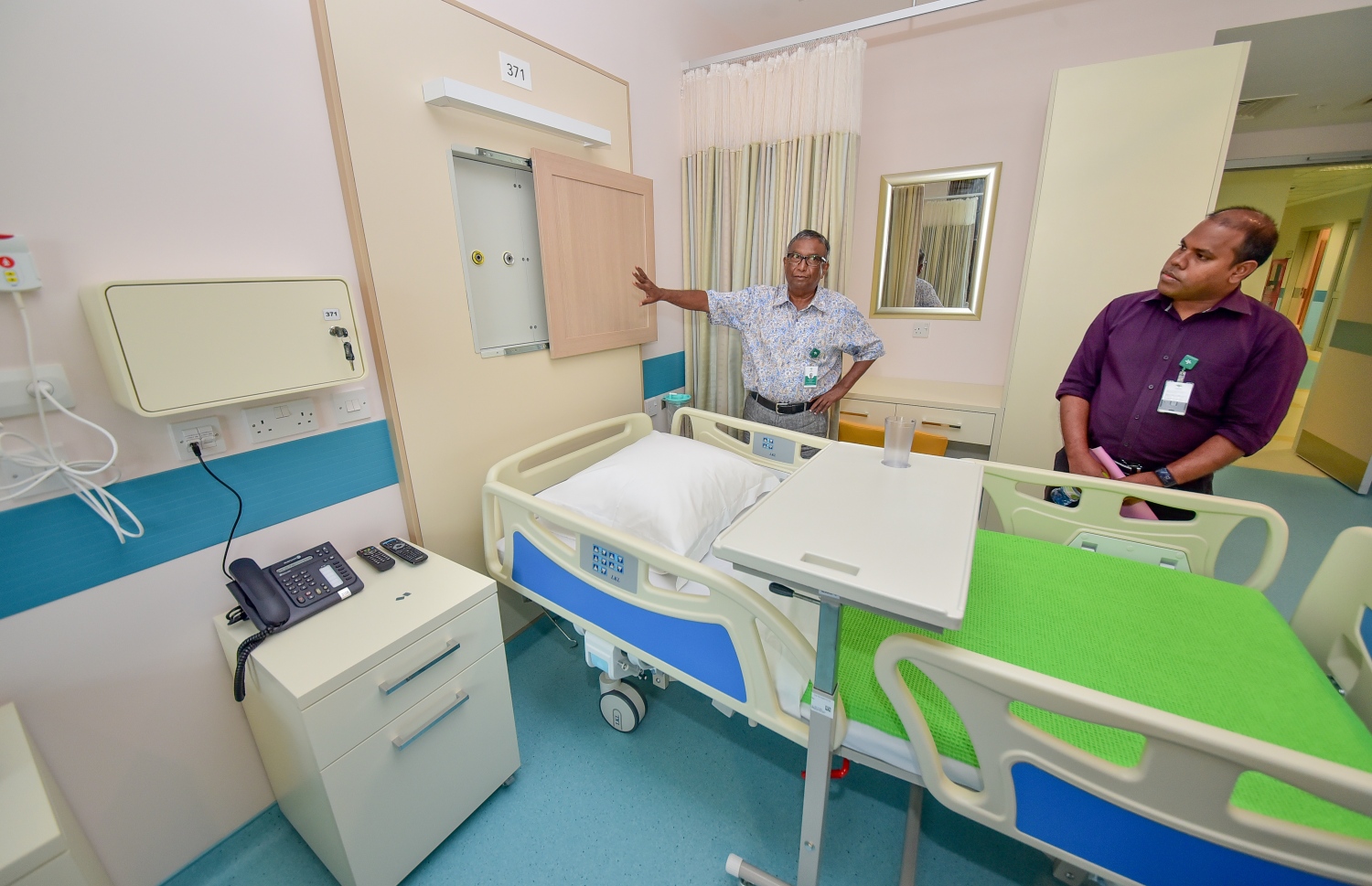 ހުޅުމާލެ: ފެބްރުއަރީ 28، 2018: ޓްރީ ޓޮޕް ހޮސްޕިޓަލްގެ ބަލި މީހުން އެޑްމިޓްކުރާ ކޮޓަރިއެއް ދައްކާލަނީ.---ފޮޓޯ: ނިޝާން އަލީ/މިހާރު