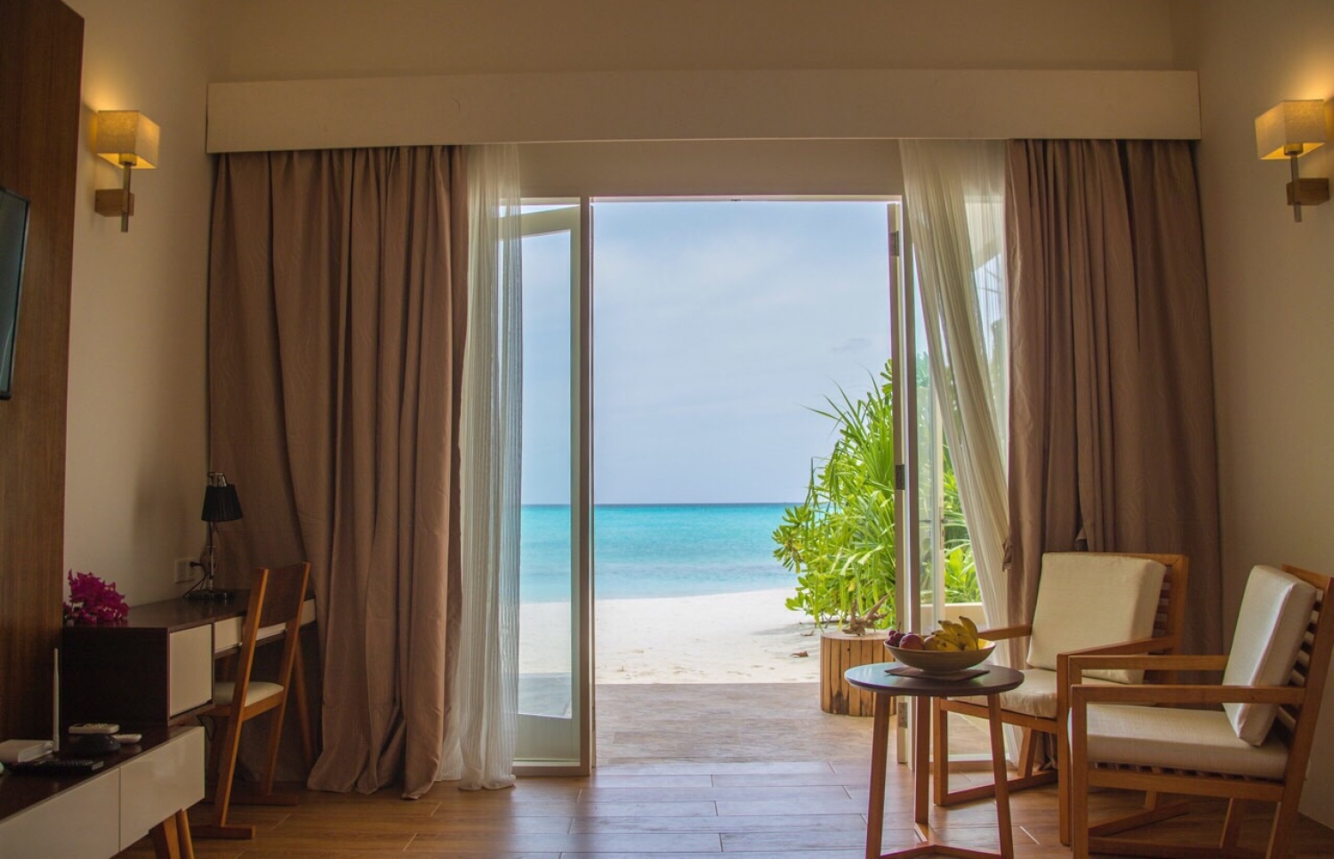 ހޮނޑާފުށީގެ ރޫމެއް، މި ރިސޯޓުގައި ހުންނާނީ ހުސް ބީޗް ވިލާސް.