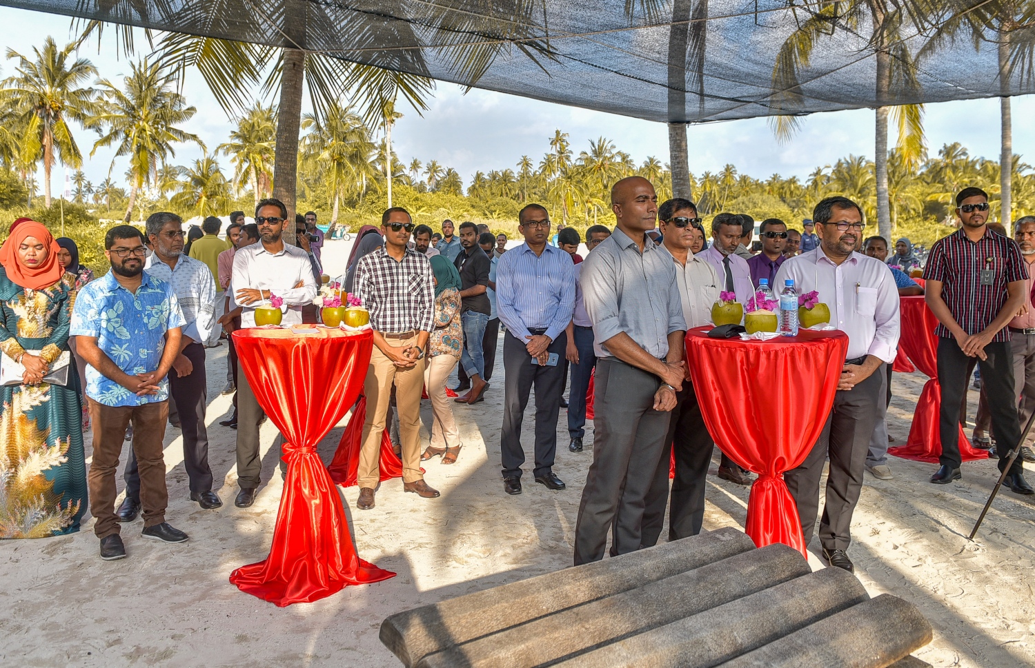 ކާށިދޫގައި މިއަދު ބޭއްވި ރަސްމިއްޔާތުގެ ތެރެއިން.-- ފޮޓޯ: މިހާރު/ނިޝާން އަލީ