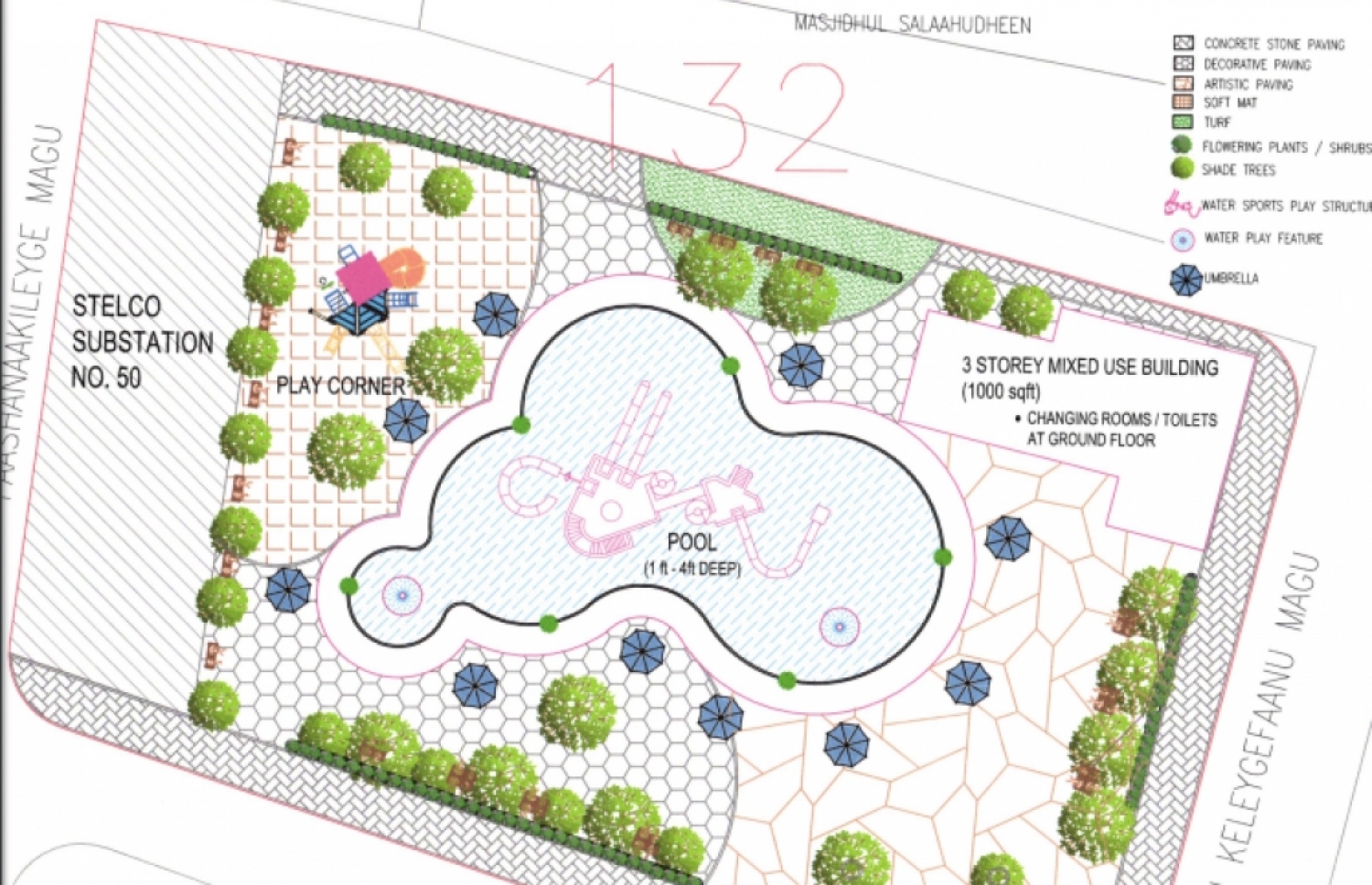 ޕޫލް ތީމް ޕާކްގެ ކުރެހުމެއް.