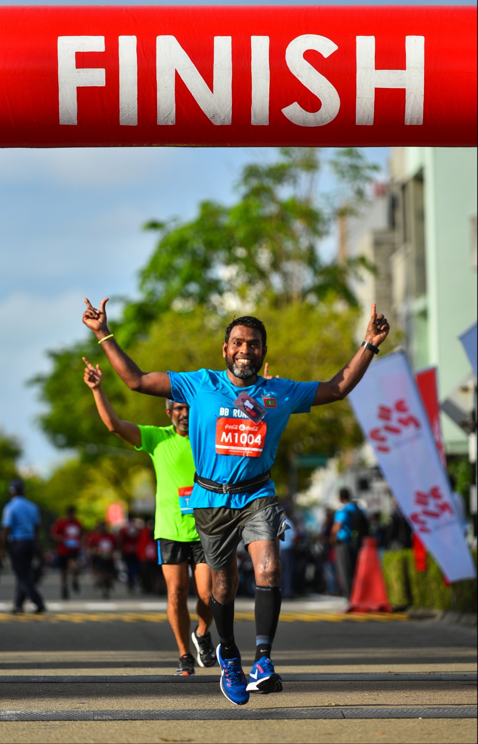 ހުޅުމާލެ: އޭޕްރިލް 120، 2018- ޓޯޓަލް ފިޓްނަސް ގްރޫޕް (ޓީއެފްޖީން) އިން ބޭއްވި ކޮކާކޯލާ ލޯންގް ރަންގެ ހަ ވަނަ އިވެންޓްގެ ތެރެއިން: ބޮޑު ތަރުހީބަކާއިއެކު ހުޅުމާލޭގައި، ހަތަރު ރޭހަކަށް ބަހާލައިގެން ބޭއްވި މިދުވުމުގައި ޖުމްލަ 1500 ދުވުންތެރިން ވަނީ ބައިވެރިވެފައި.--ފޮޓޯ: ހުސައިން ވަހީދު/މިހާރު