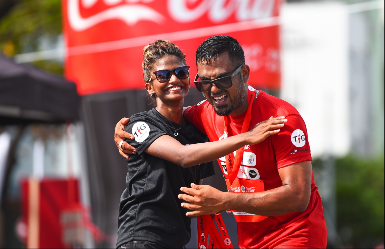 ހުޅުމާލެ: އޭޕްރިލް 120، 2018- ޓޯޓަލް ފިޓްނަސް ގްރޫޕް (ޓީއެފްޖީން) އިން ބޭއްވި ކޮކާކޯލާ ލޯންގް ރަންގެ ހަ ވަނަ އިވެންޓްގެ ތެރެއިން: ބޮޑު ތަރުހީބަކާއިއެކު ހުޅުމާލޭގައި، ހަތަރު ރޭހަކަށް ބަހާލައިގެން ބޭއްވި މިދުވުމުގައި ޖުމްލަ 1500 ދުވުންތެރިން ވަނީ ބައިވެރިވެފައި.--ފޮޓޯ: ހުސައިން ވަހީދު/މިހާރު