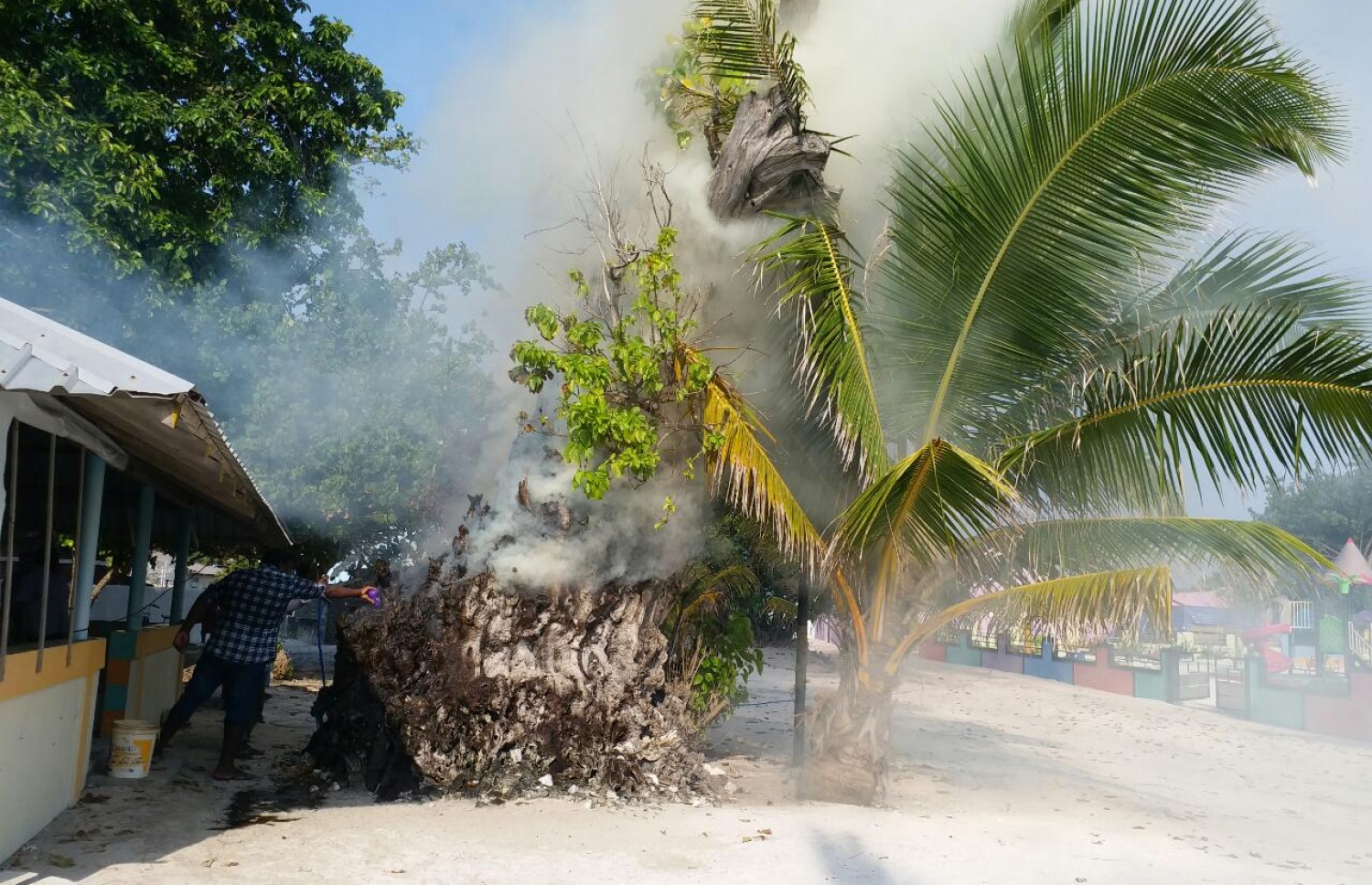 އަލިތަކުރުފާނު އިންދެވި ކަމަށް ބުނާ ކާނިގަހުގައި ރޯކޮށްލާފައި-- ފޮޓޯ: އަލީ މުހައްމަދު