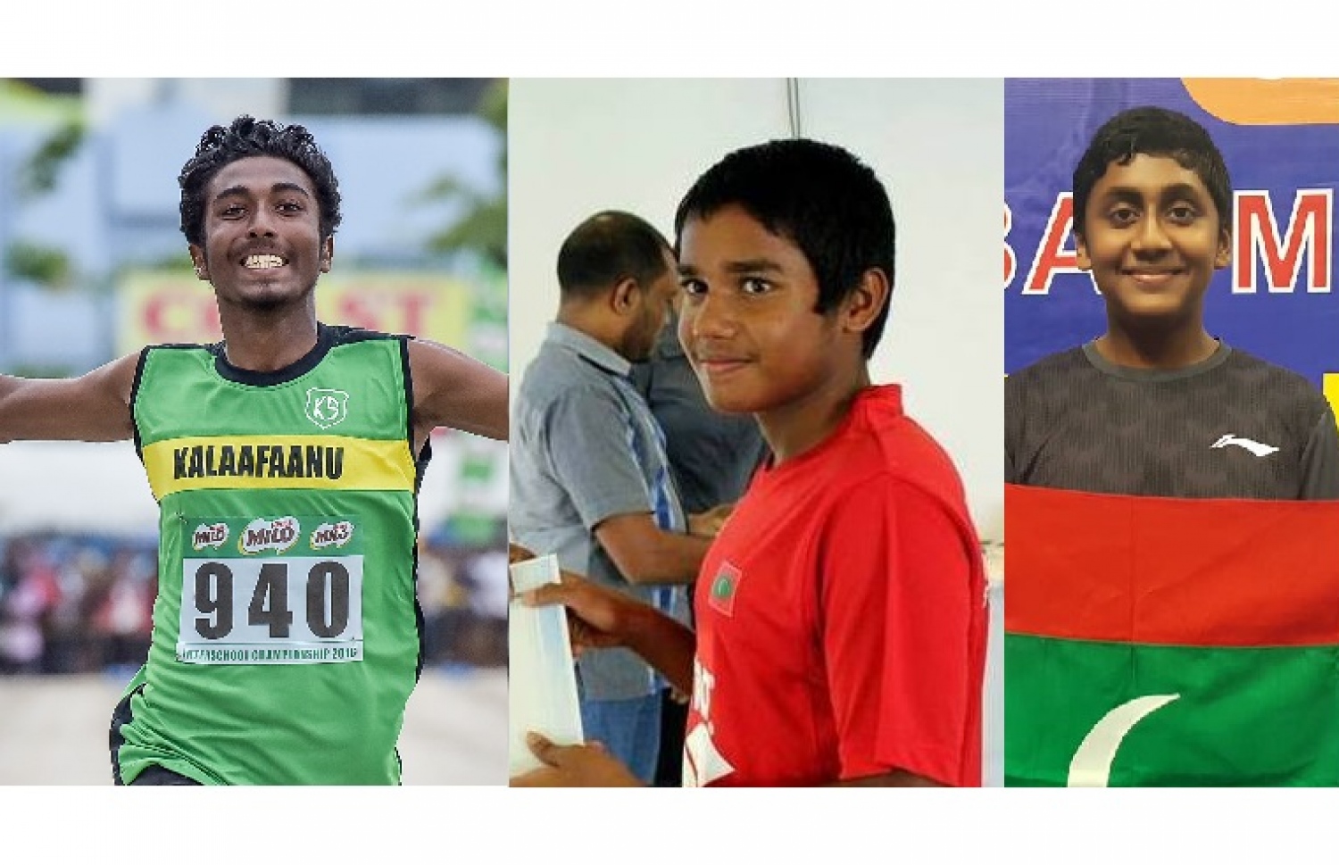 އެންމެ މޮޅު ޒުވާން އިންޑިވިޖުއަލް ފިރިހެން ކުޅިވަރު ކުޅުންތެރިޔާ އަށް ވާދަކުރާ ކުޅުންތެރިން (ކ-ވ) އަރްސަލާން، މުބާލް އަދި މުނާޒް.