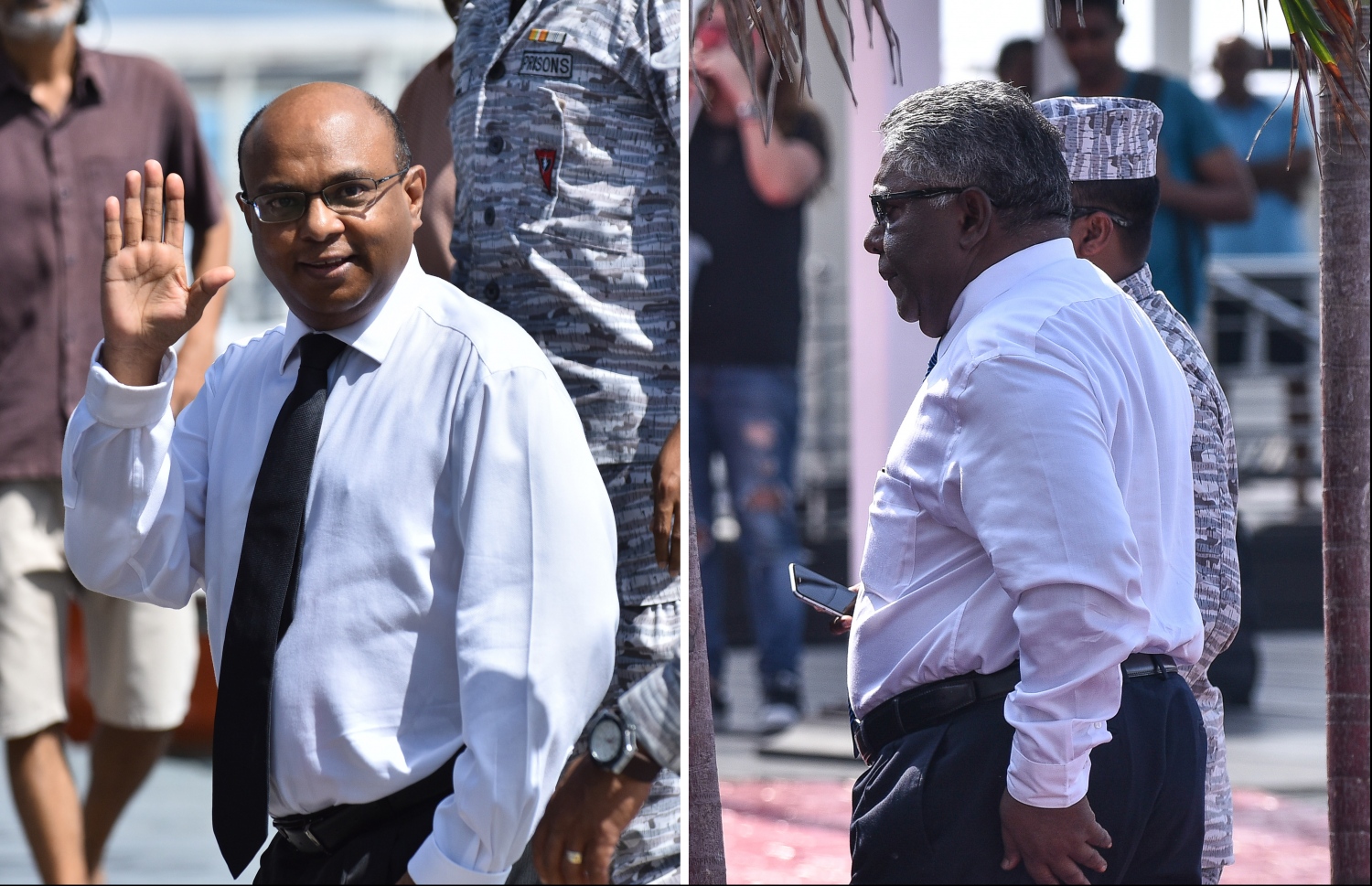 އުއްތަމަ ފަނޑިޔާރު އަބްދުﷲ ސައީދު (ވ) އަދި ފަނޑިޔާރު އަލީ ހަމީދު.---ފޮޓޯ: ހުސެއިން ވަހީދު/މިހާރު