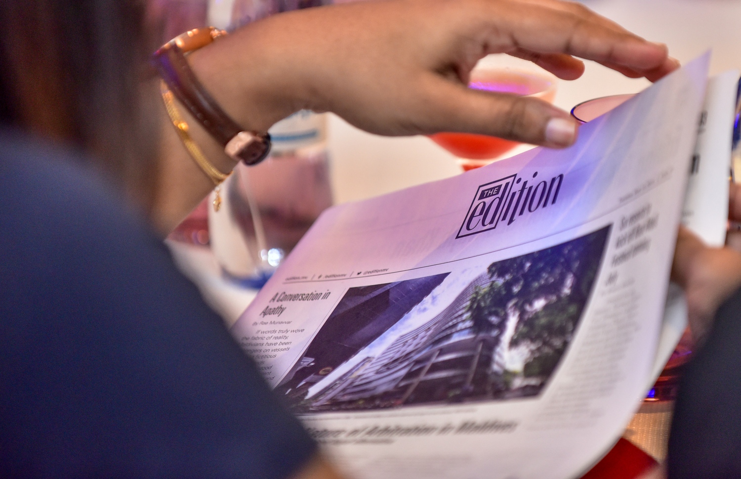 މާލެ: މޭ 15، 2018: "މިހާރު"ގެ "ދަ އެޑިޝަން" ހުޅުވުމަށް ހޮޓެލް ޖެންގައި ބޭއްވި ރަސްމިއްޔާތުގެ ތެރެއިން.--ފޮޓޯ: ނިޝާން އަލީ /މިހާރު