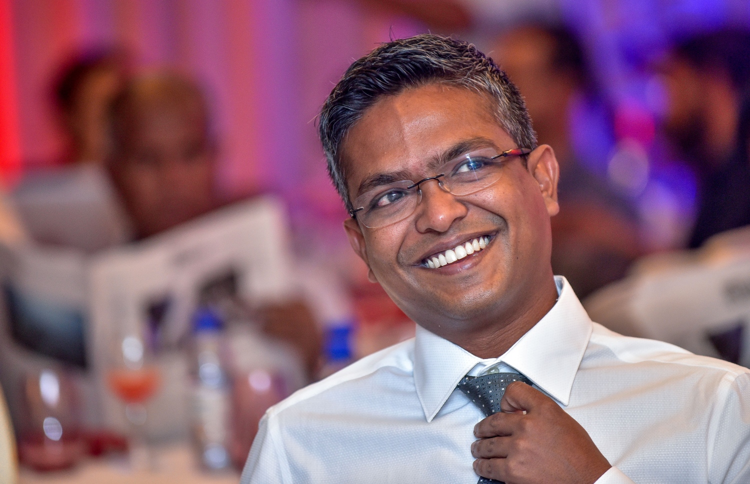 މާލެ: މޭ 15، 2018: "މިހާރު"ގެ "ދަ އެޑިޝަން" ހުޅުވުމަށް ހޮޓެލް ޖެންގައި ބޭއްވި ރަސްމިއްޔާތުގެ ތެރެއިން.--ފޮޓޯ: ނިޝާން އަލީ /މިހާރު