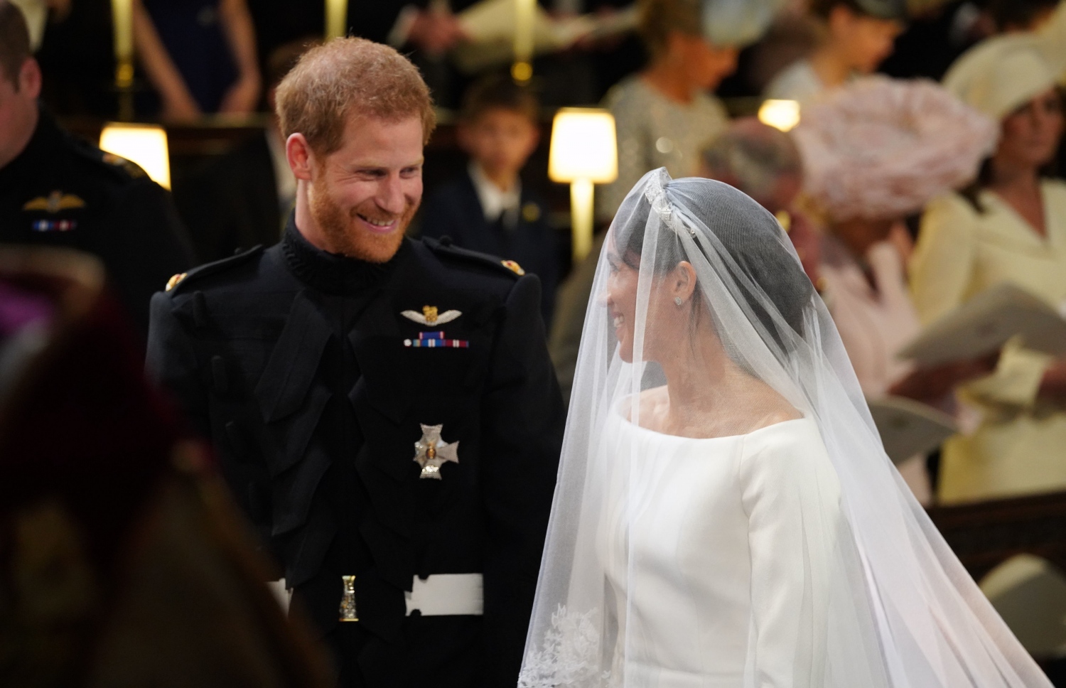 ޕްރިންސް ހެރީ އާއި މޭގަން މޭކްލް ކައިވެނީގެ ރަސްމިއްޔާތުގައި. --ފޮޓޯ:އޭއެފްޕީ