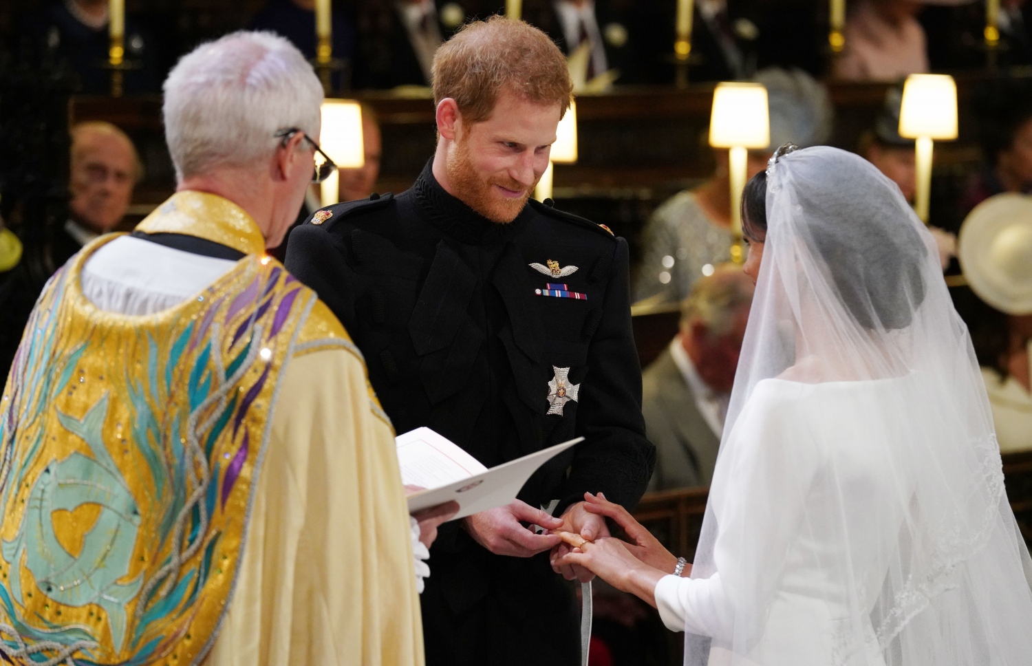 ޕްރިންސް ހެރީ އާއި މޭގަން މޭކްލް ކައިވެނީގެ ރަސްމިއްޔާތުގައި. --ފޮޓޯ:އޭއެފްޕީ