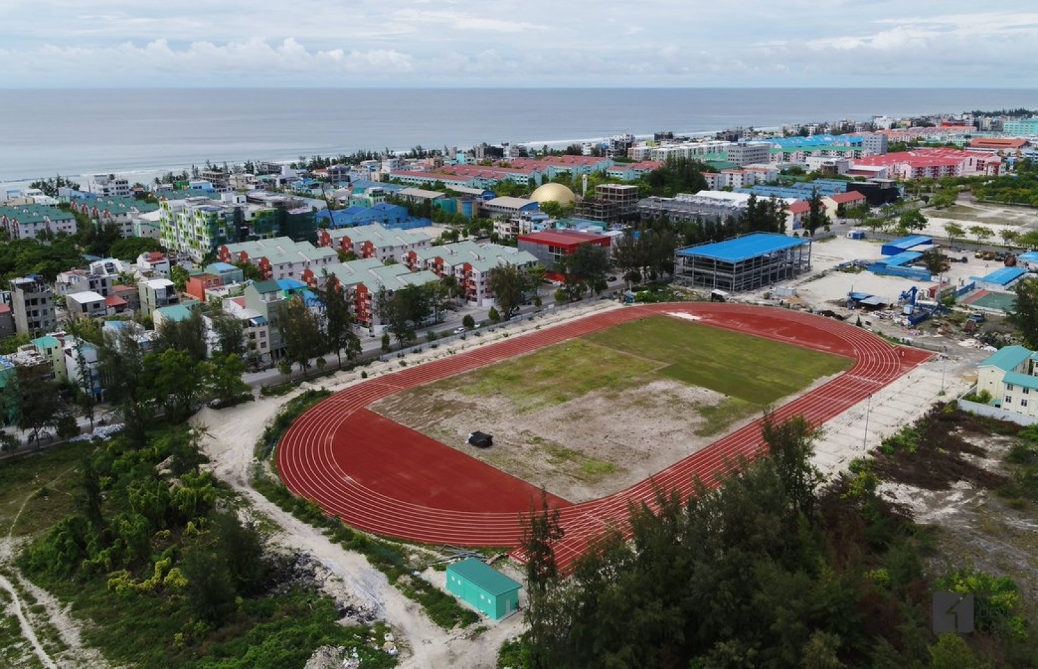 ހުޅުމާލޭގައި އަޅާފައިވާ ދުވާ ޓްރެކް: މިއީ ބައިނަލް އަގްވާމީ ފެންވަރުގެ ތަނެއް-- ފޮޓޯ: އެޗްޑީސީ