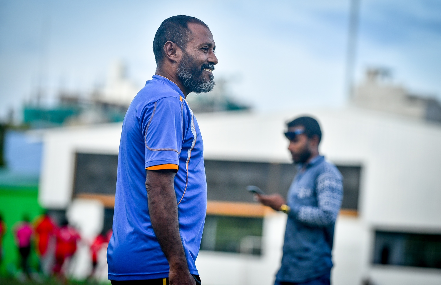 ތިމަރަފުށީ ޓީމުގެ ކޯޗު އިބްރާހިމް އާމިރު. -- ފޮޓޯ: ނިޝާން އަލީ/ މިހާރު