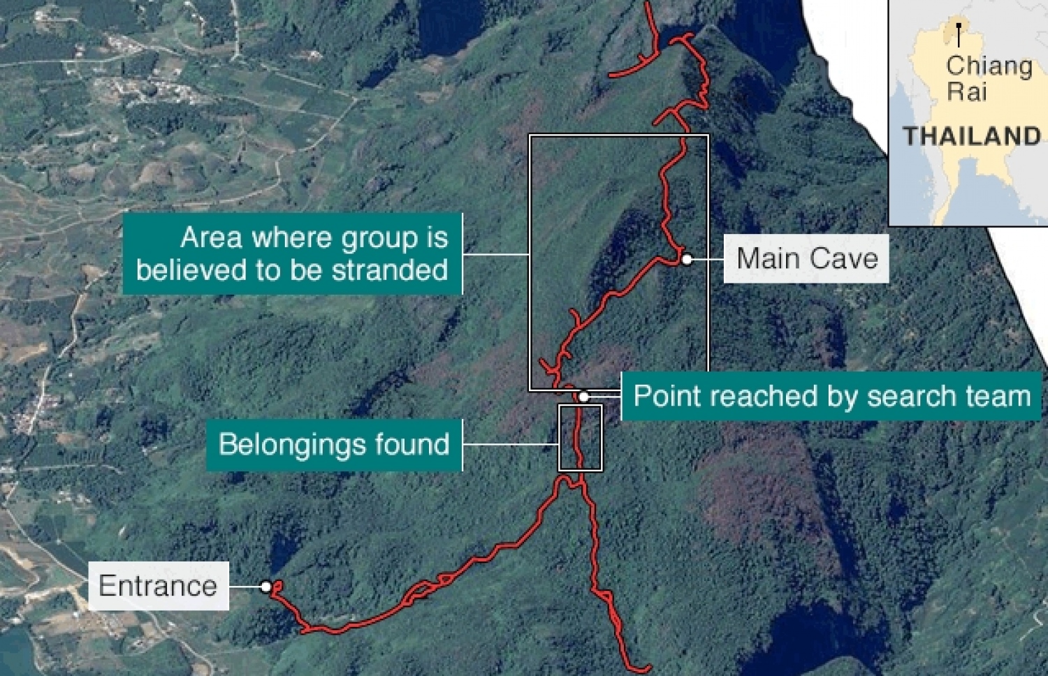 ތައިލެންޑުގެ ހޮހަޅައިގައި އެ ކުދިން ތިބޭތާ ފަސް ދުވަސްވެއްޖެ