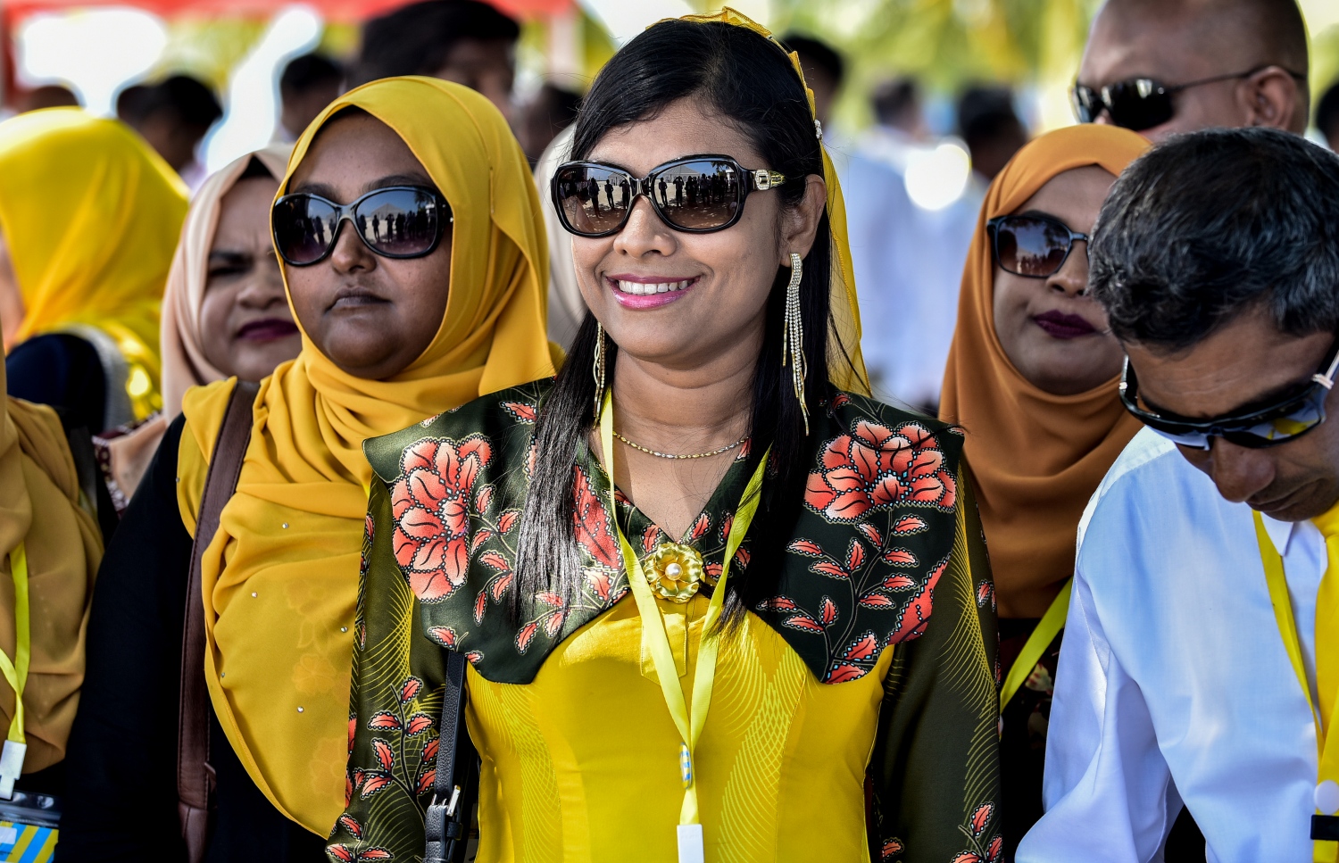 އއ. އުކުޅަސް: ޖޫން 30، 2018- އެމްޑީޕީގެ ތިންވަނަ ކޮންގްރެސް އަށް މީދޫ ދާއިރާގެ މެމްބަރު ރޮޒެއިނާ އާދަމް ވަޑައިގެން އުކުޅަހުގައި.---ފޮޓޯ: އަހުމަދު ނިޝާތު/މިހާރު