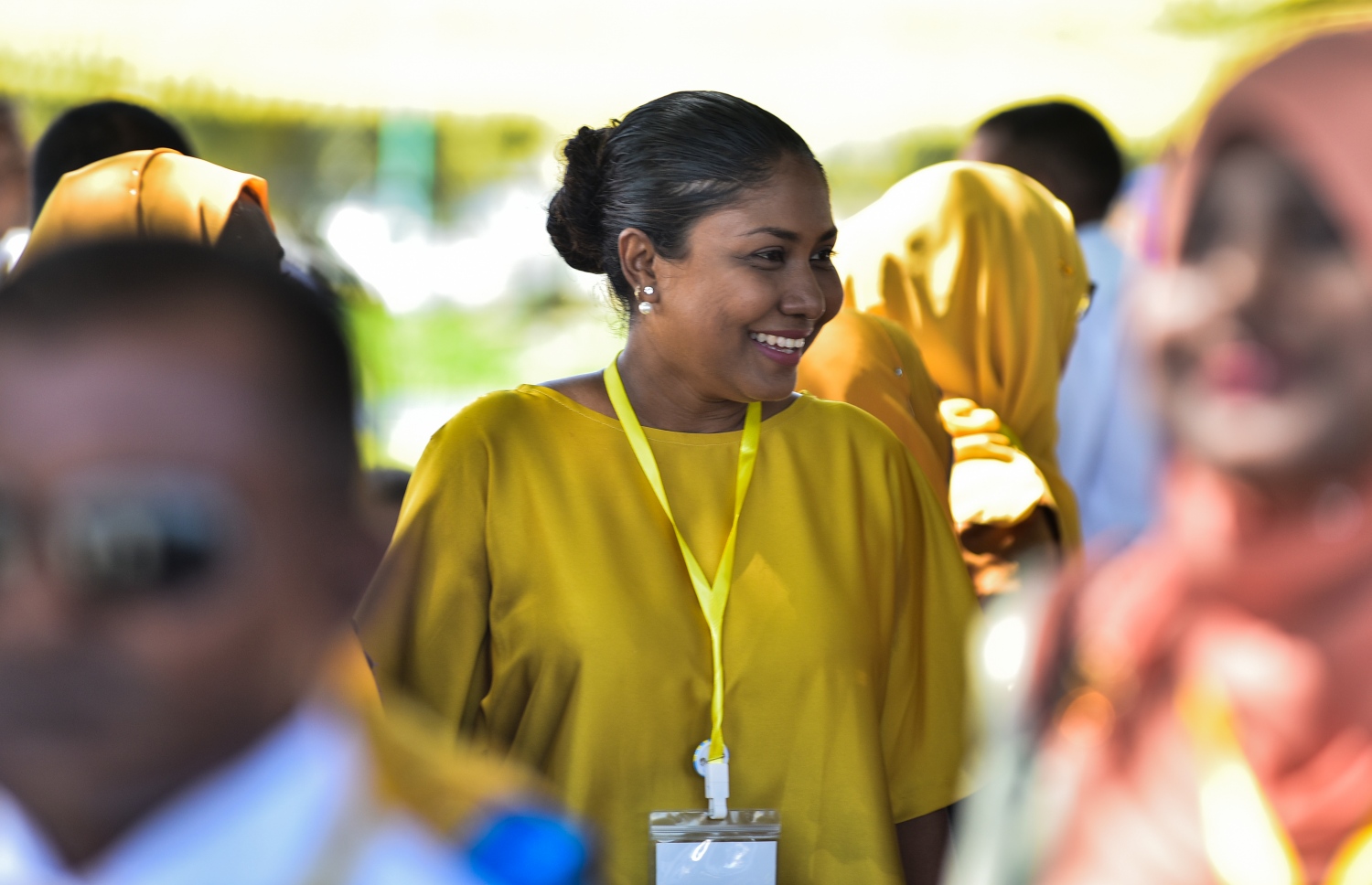 އއ. އުކުޅަސް: ޖޫން 30، 2018- އެމްޑީޕީގެ ތިންވަނަ ކޮންގްރެސް އަށް ގާނޫނީ ވަކީލް އަދި އެ ޕާޓީގެ މެމްބަރު ހިސާން ހުސެއިން އުކުޅަހުގައި.---ފޮޓޯ: އަހުމަދު ނިޝާތު/މިހާރު