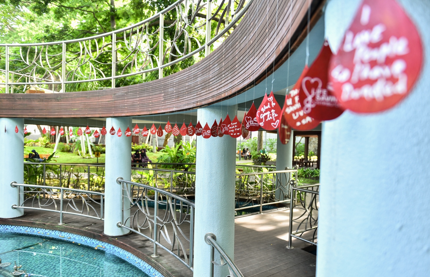 އެލިއާ އިން މިދިޔަ ހޮނިހިރު ދުވަހު ބޭއްވި ކޭމްޕުގައި ލޭ ހަދިޔާކުރި މީހުންގެ ޝުއޫރުތައް ރަސްރަނި ބަގީޗާގައި ހަރުކޮށްފައި.-- ފޮޓޯ: އަހުމަދު ނިޝާތު/ މިހާރު