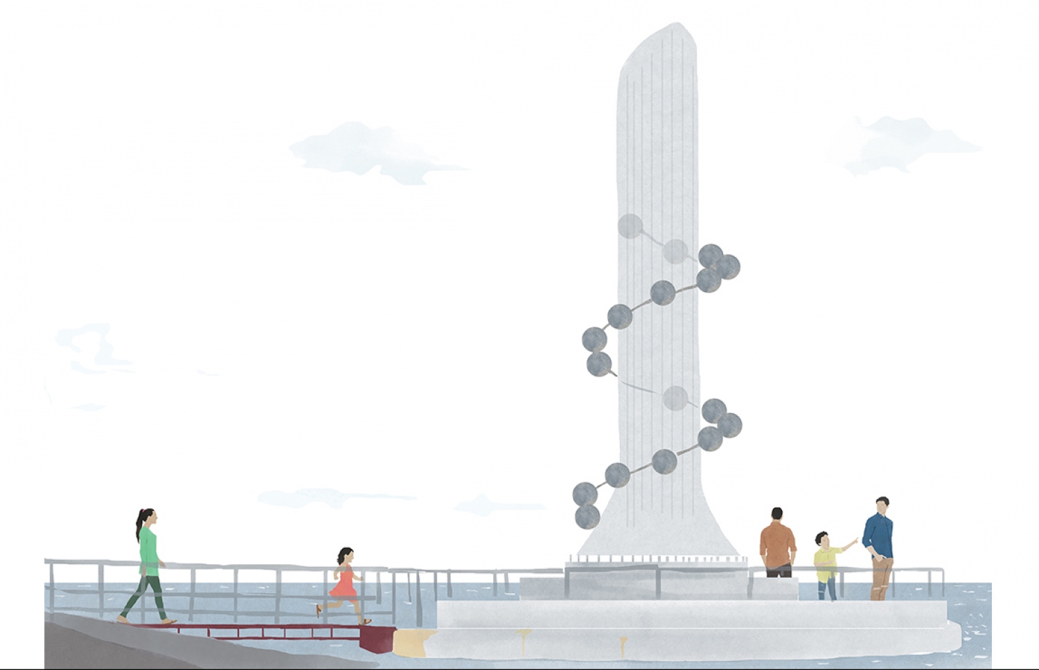 މާލޭ-ހުޅުލޭ ބްރިޖް މާލޭ ކޮޅުން ގުޅޭ ސަރަހައްދުގައި ކުރިން ހުރި ސުނާމީ ބިނާގެ ކުރެހުމެއް