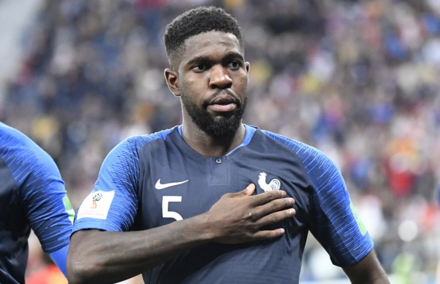 ސެއިން ޕީޓާސްބާގް: ޖުލައި 10، 2018: ވޯލްޑް ކަޕް ފުޓްބޯޅަ މުބާރާތުގައި ފްރާންސް އާ ބެލްޖިއަމް ކުޅުނު މެޗުގެ ތެރެއިން: ސެމީ ފައިނަލް ފުރަތަމަ މެޗުން ބެލްޖިއަމްގެ މައްޗަށް 1-0 އިން ކުރިހޯދައި ފްރާންސް 12 އަހަރަށް ފަހު މުބާރާތުގެ ފައިނަލުން ވަނީ ޖާގަ ހޯދައިފައި.-- ފޮޓޯ: އޭއެފްޕީ