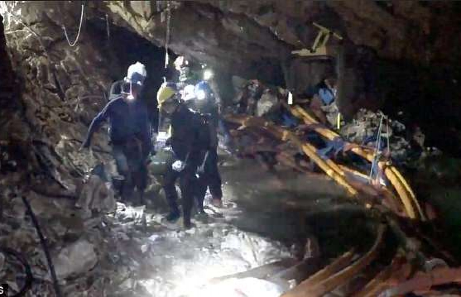 ތަމް ލުއާން ހޮހަޅައިން ސްޓްރެޗަރުގައި ކުއްޖަކު ނެރެނީ. --ފޮޓޯ: ތައި ނޭވީ ސީލް