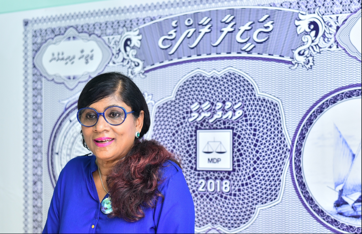 ނޫސްވެރިންގެ ބައްދަލުވުމުގައި މާރިޔާ ވާހަކަ ދައްކަވަނީ.  - ފޮޓޯ: ހުސެއިން ވަހީދު/ މިހާރު