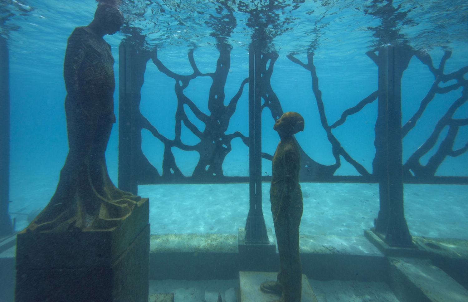 ސިއްރު ފެންފުށީގެ ގެލެރީގައި ބެހެއްޓި ބުދުތައް.--- ފޮޓޯ: ކެޓް ވިންޓަން