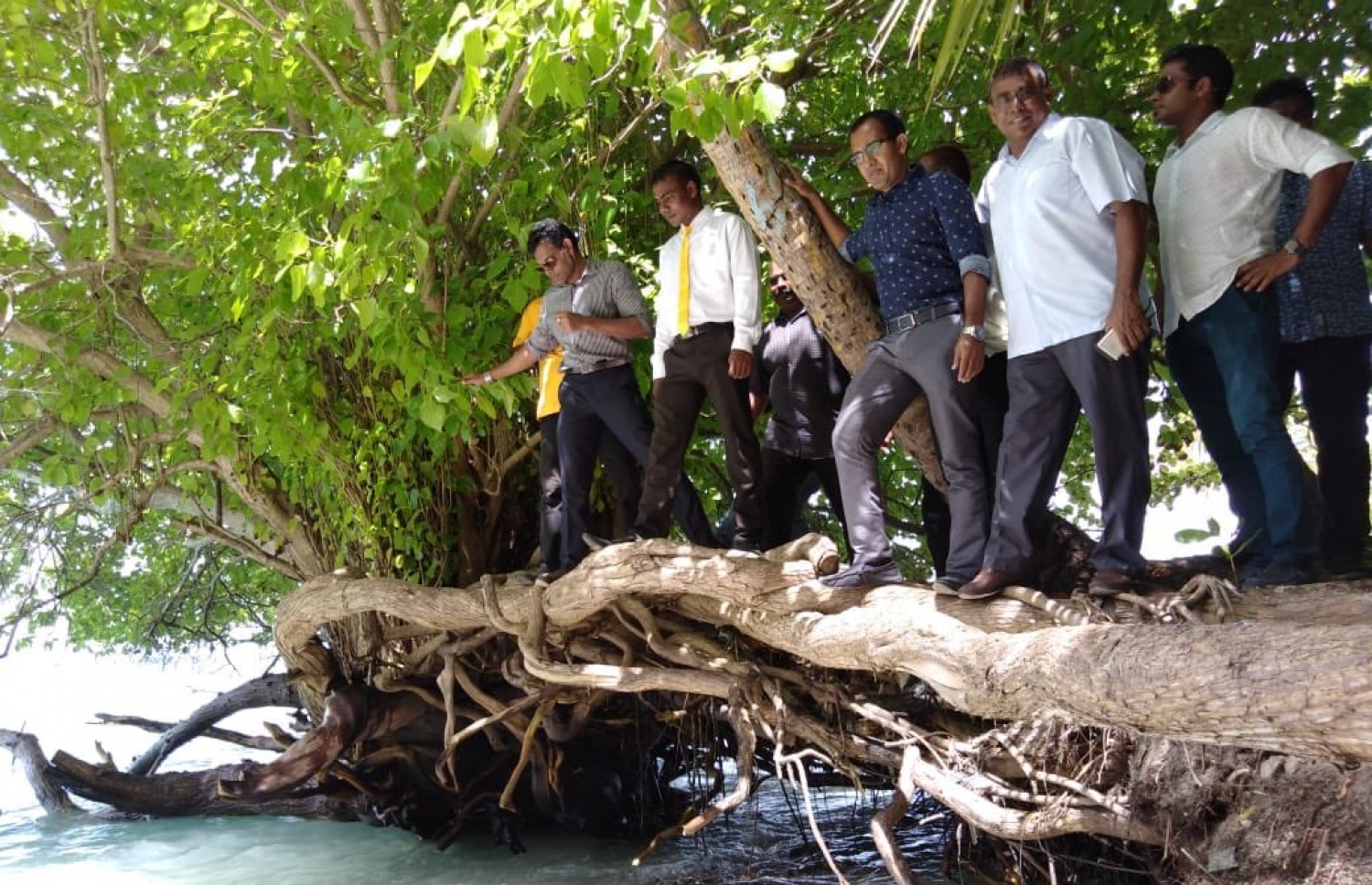 ފ. އަތޮޅު: މި އަހަރުގެ ރިޔާސީ އިންތިޚާބުގެ ކެމްޕެއިނަށް، އިދިކޮޅު ރިޔާސީ ކެންޑިޑޭޓު އިބްރާހިމް މުހައްމަދު ސޯލިހް (އިބޫ) ގެ ރަނިންމޭޓް ފައިސަލް ފ. އަތޮޅަށް ކުރައްވަމުން ގެންދަވާ ކެމްޕޭން ދަތުރުގައި، ބިލެއްދު އަށް ވަޑައިގެން، އެ ރަށުގެ ގިރާ ސަރަހައްދު ބައްލަވާލައްވަނީ.