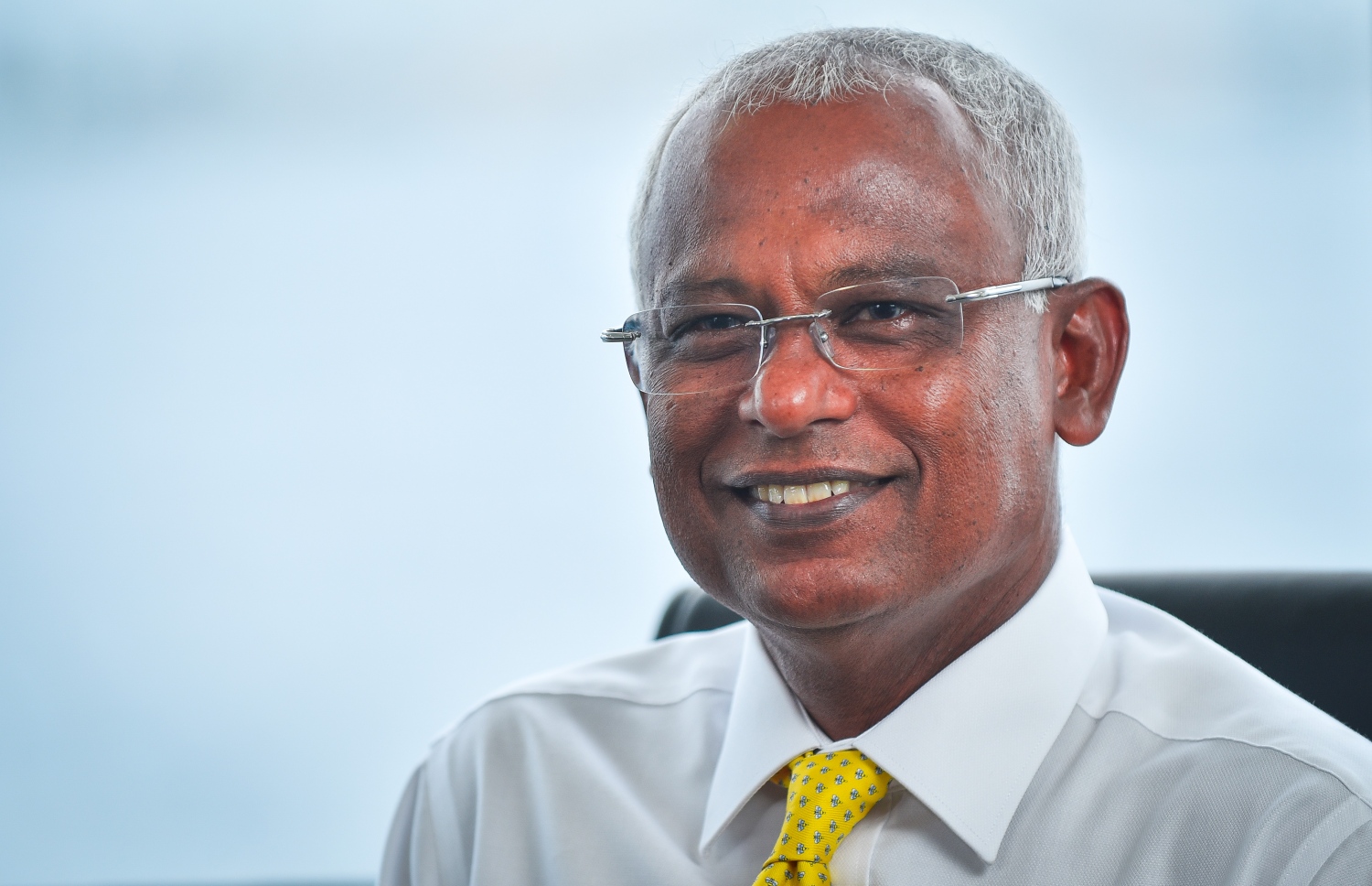 އިބޫ "މިހާރު" އަށް އިންޓަވިއު ދެއްވަނީ: ކެމްޕޭންގައި މުހިއްމު ދައުރެއް ރައީސް ނަޝީދު އާދަކުރައްވާ ކަމަށް ވިދާޅުވި. --ފޮޓޯ: ނިޝާން އަލީ/މިހާރު