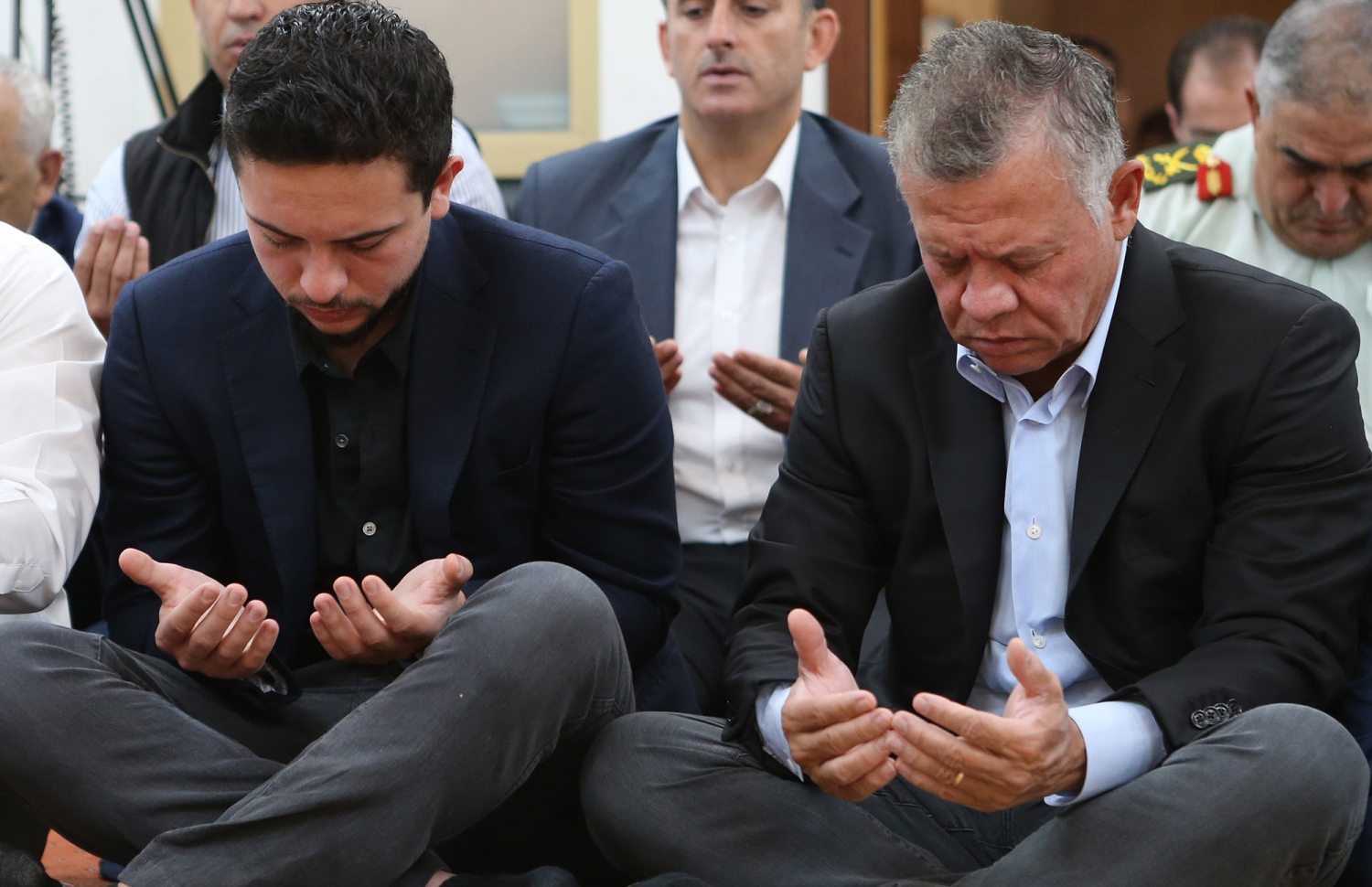 ޖޯޑަންގެ އަބްދުﷲ ރަސްގެފާން (ކ) މިއަދު އީދު ނަމާދުގައި. --ފޮޓޯ:އޭއެފްޕީ