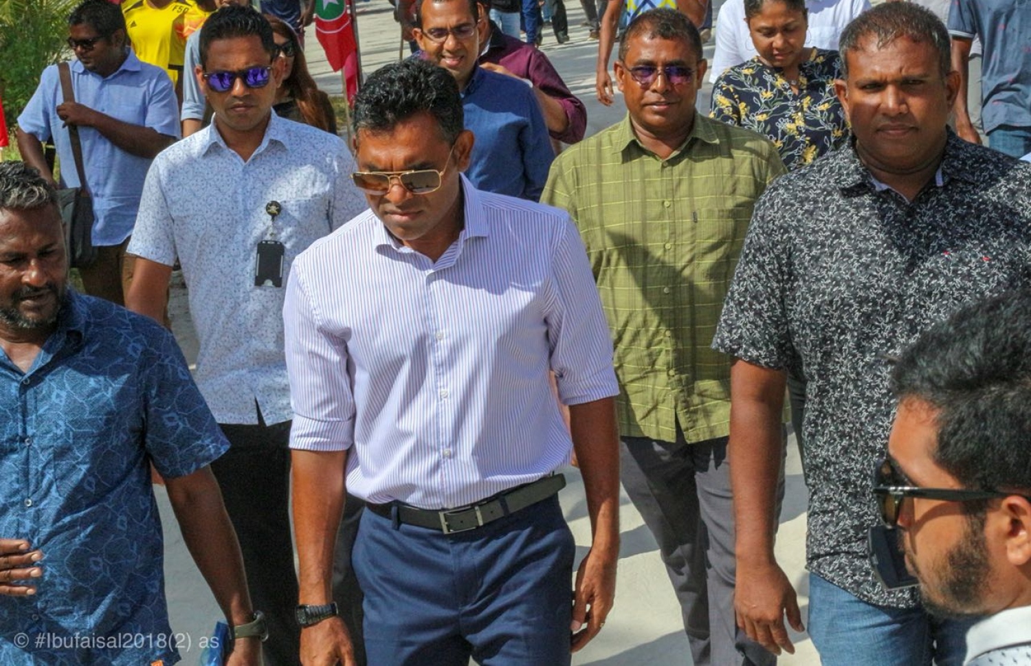 ފައިސަލް ނަސީމް މިއަދު ބ. ފުޅަދޫގައި.-- ފޮޓޯ: އެމްޑީޕީ