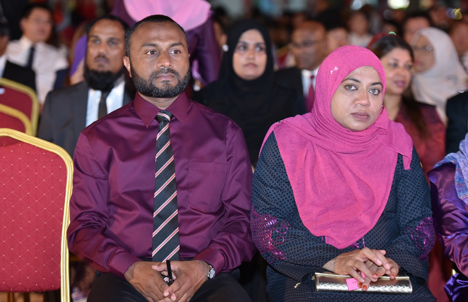 މާލެ: 30 އޯގަސްޓް 2018: ހުޅުލެ އާއި މާލެ ގުޅާލާ ބްރިޖް ހުޅުވުމުށް މިރޭ އާރޓިފިޝަލް ބީޗް ސަރަހައްދުގައި ބޭއްވި ރަސްމިއްޔާތުގައި ރައީސް ޔާމީންގެ ރަނިންމޭޓް ޑރ. ޝަހީމް އަލީ ސައީދު ބަައިވެރިވެވަޑައިގަންނަވަނީ --. ފޮޓޯ: ނިޝާން އަލީ/މިހާރު