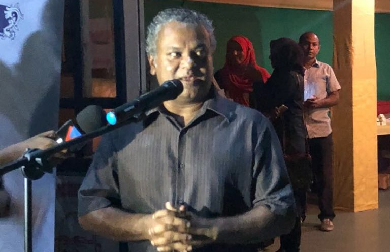 ހުޅުމާލޭގައި އިދިކޮޅު ކޯލިޝަނުން ޖަގަހަ ހުޅުވުމުގެ ރަސްމިއްޔާތުގައި ނިޔާޒް މިރޭ ވާހަކަ ދައްކަވަނީ