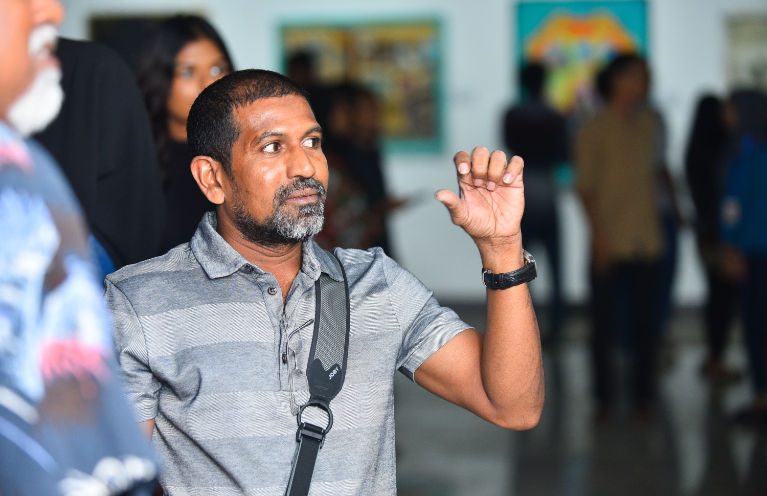 ސެޕްޓެމްބަރު 3، 2018- "މޯލްޑިވްސް ކޮންޓެންޕޮރަރީ އާޓް އެގްޒިބިޝަން 2018" ގެ ތެރެއިން.--- ފޮޓޯ: ހުސައިން ވަހީދު/މިހާރު