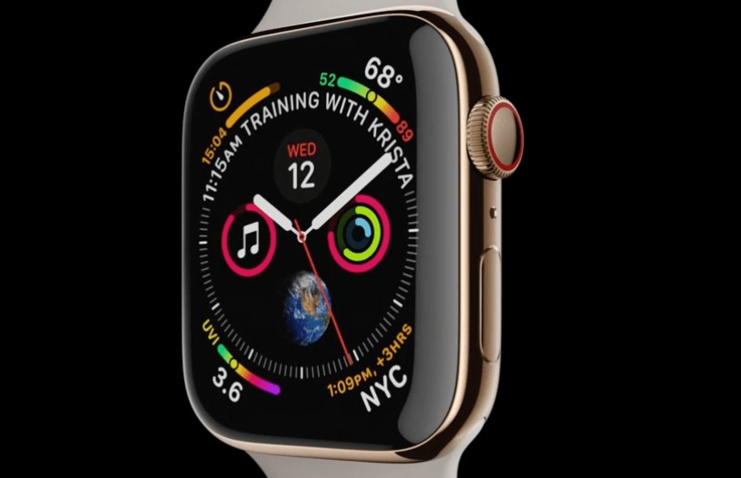 ކަޕަޓީނޯ، ކެލިފޯނިއާ - އެޕަލްގެ އާ އުފެއްދުންތައް ތައާރަފްކުރުމަށް ސެޕްޓެމްބަރު 12، 2018 ގައި ބޭއްވި އިވެންޓް. އެޕަލް އިން ވަނީ ތިން މޮޑެލްއެއްގެ ފޯނާއި އެޕަލް ވޮޗް ތައާރަފްކޮށްފައި. -- ފޮޓޯ: ވާޖް