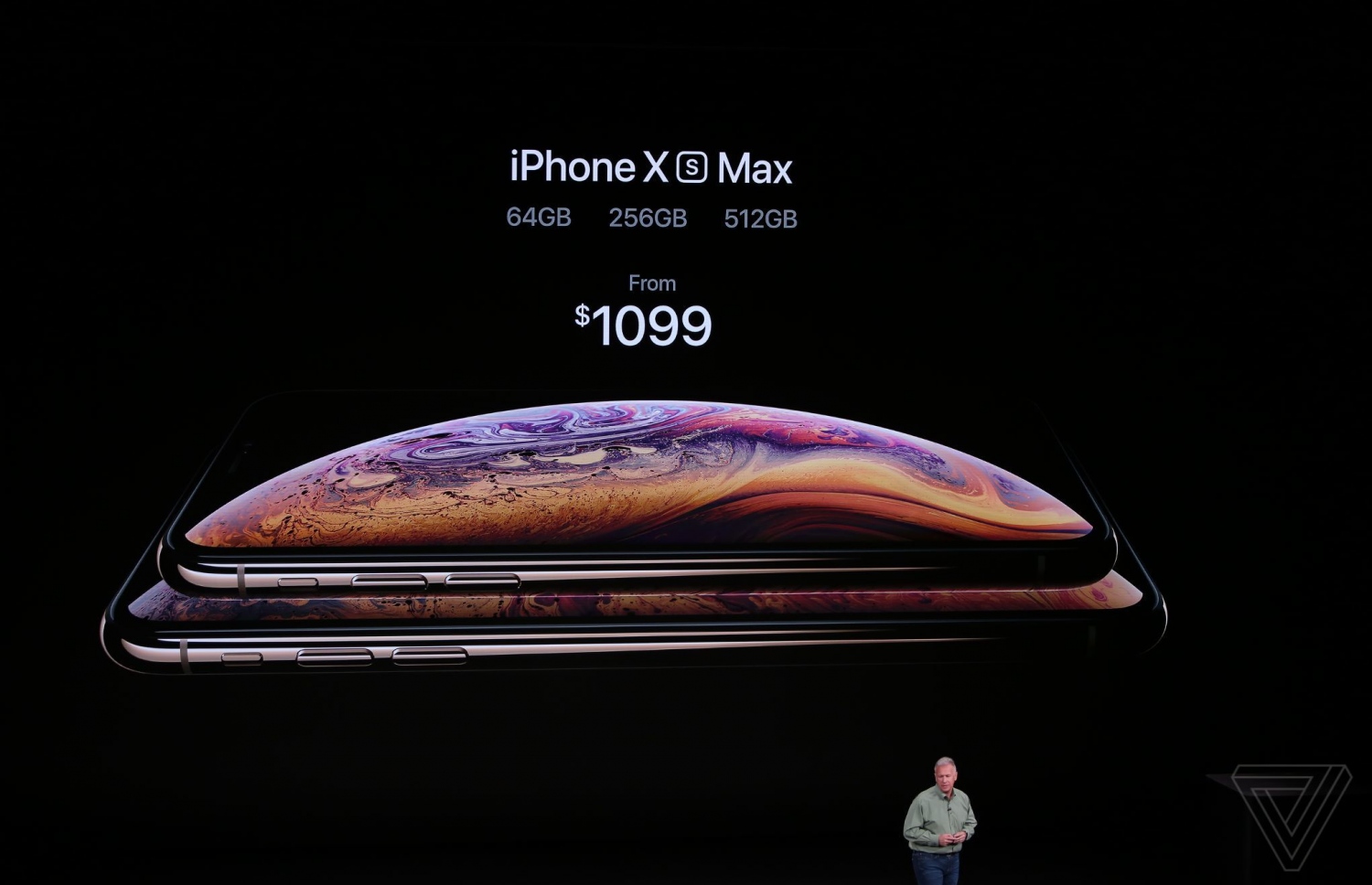 ކަޕަޓީނޯ، ކެލިފޯނިއާ - އެޕަލްގެ އާ އުފެއްދުންތައް ތައާރަފްކުރުމަށް ސެޕްޓެމްބަރު 12، 2018 ގައި ބޭއްވި އިވެންޓް. އެޕަލް އިން ވަނީ ތިން މޮޑެލްއެއްގެ ފޯނާއި އެޕަލް ވޮޗް ތައާރަފްކޮށްފައި. -- ފޮޓޯ: ވާޖް