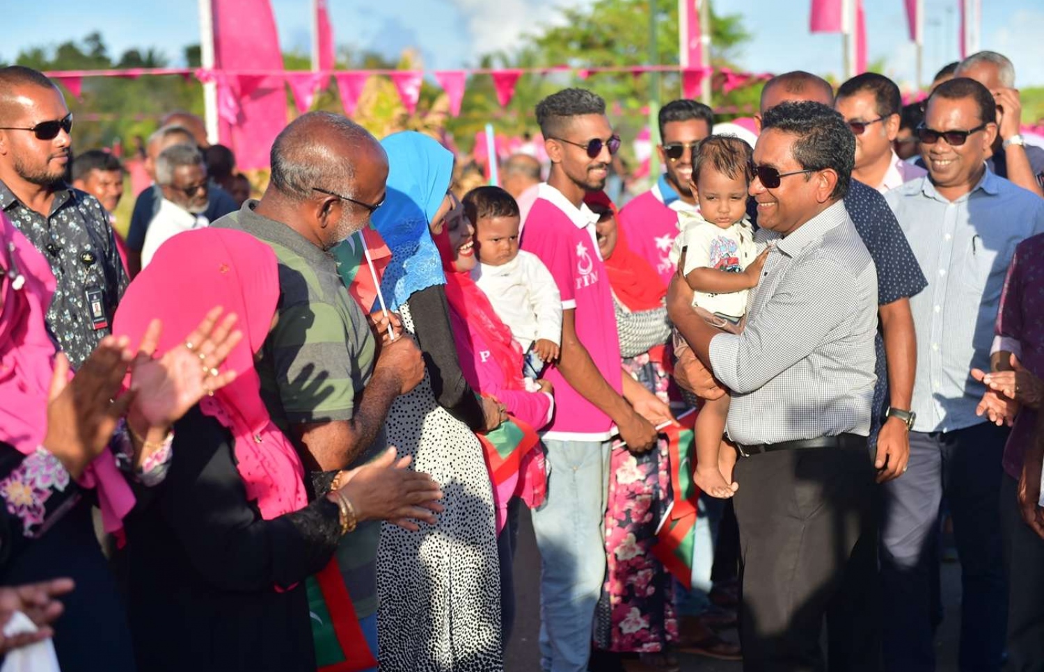 ރައީސް ޔާމީންގެ ކެމްޕެއިންގެ ފަހު ރަށް، ފުވައްމުލަކުގައި