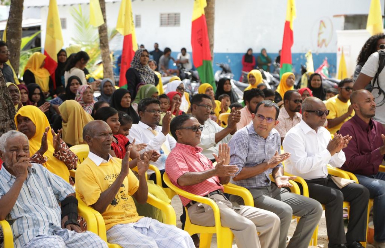 ކާށިދޫގައި ބޭއްވި ޖަލްސާ: އިންތިހާބަކީ ރައްޔިތުންނަށް ލިބޭނެ ފުރުސަތެއް - ފޮޓޯ: އެމްޑީޕީ