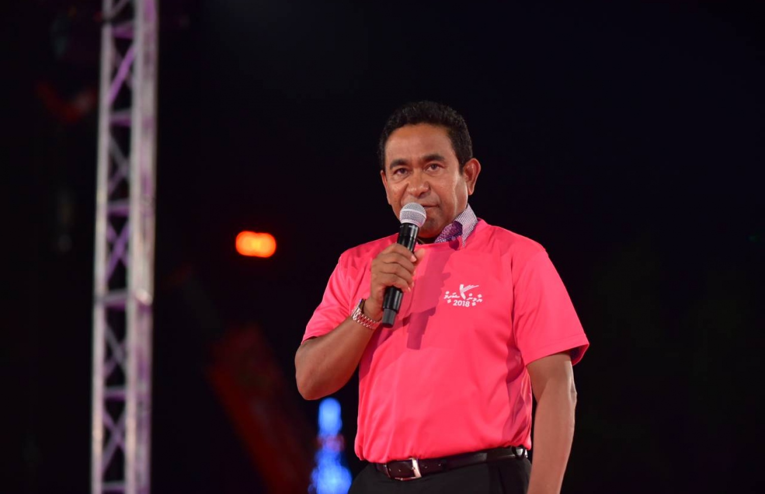 މިރޭގެ ޖަލްސާގައި ރައީސް ވާހަކަފުޅު ދައްކަވަނީ -- ފޮޓޯ: އަހުމަދު ނިޝާތު/ މިހާރު