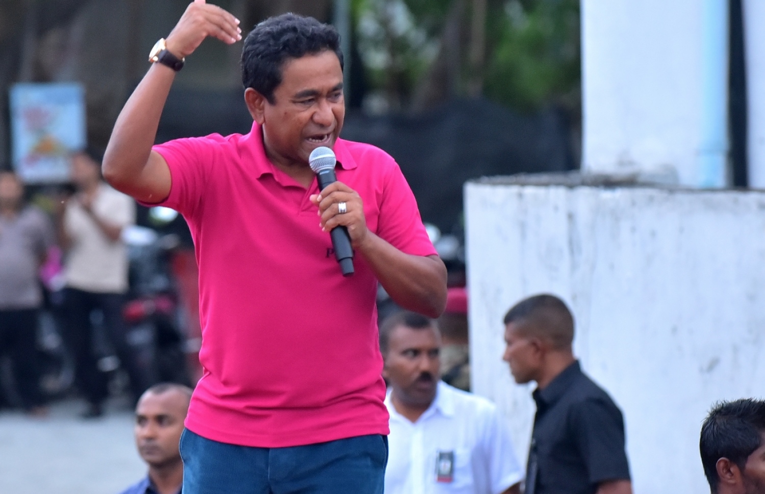 ކެމްޕޭންގެ އެންމެ ފަހު ދުވަހު ރައީސް ޔާމީން ވާހަކަފުޅު ދައްކަވަނީ: ދިވެހިންގެ ގިނަ މީހުން "ދީނީ ކާޑު" ގަބޫލެއް ނުކުރި