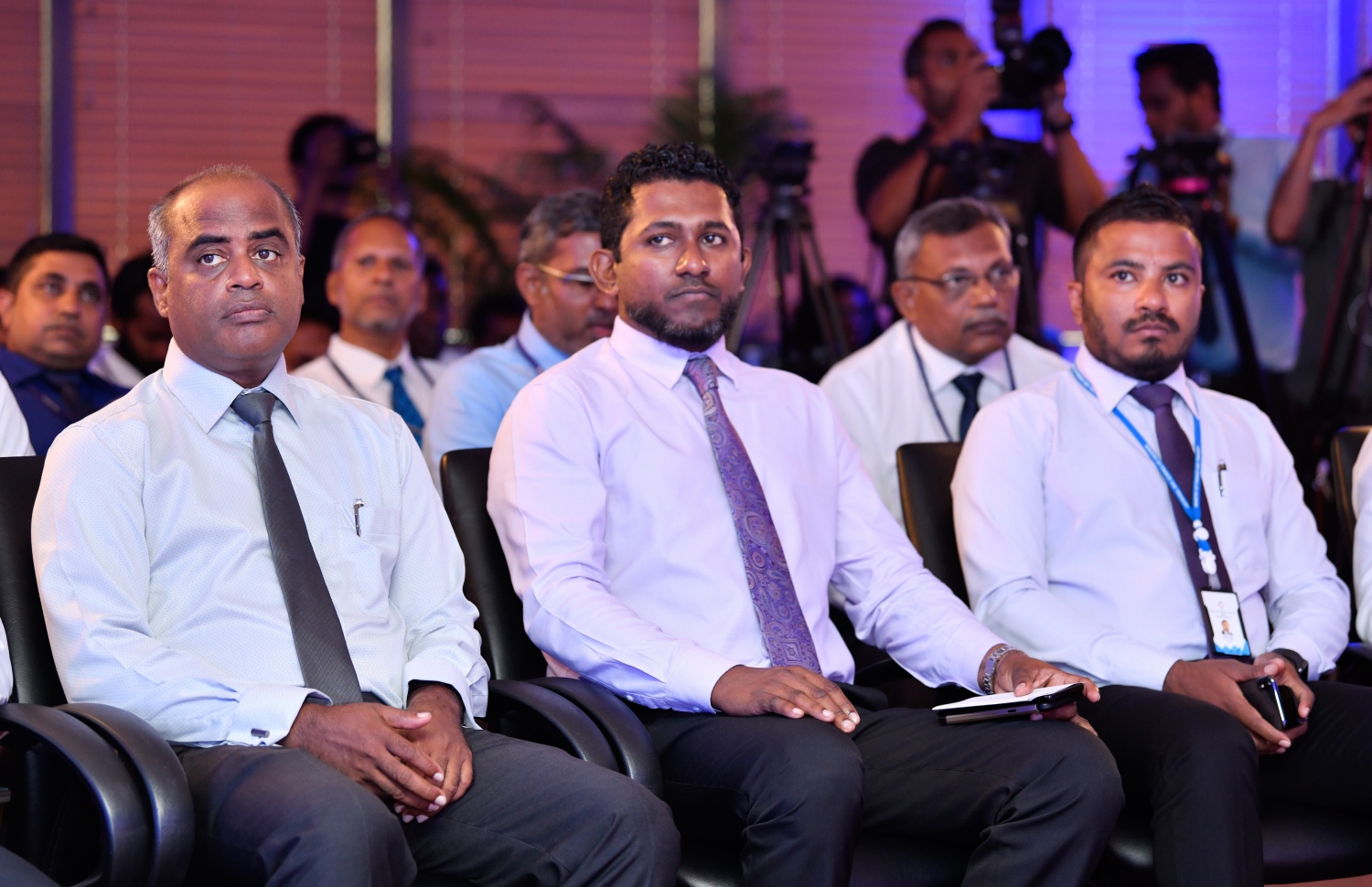 މާލެ: ސެޕްޓެމްބަރު 29، 2018- ސްޓެލްކޯގެ އަހަރީ އާންމު ޖަލްސާގެ ތެރެއިން.---ފޮޓޯ: ހުސައިން ވަހީދު/މިހާރު