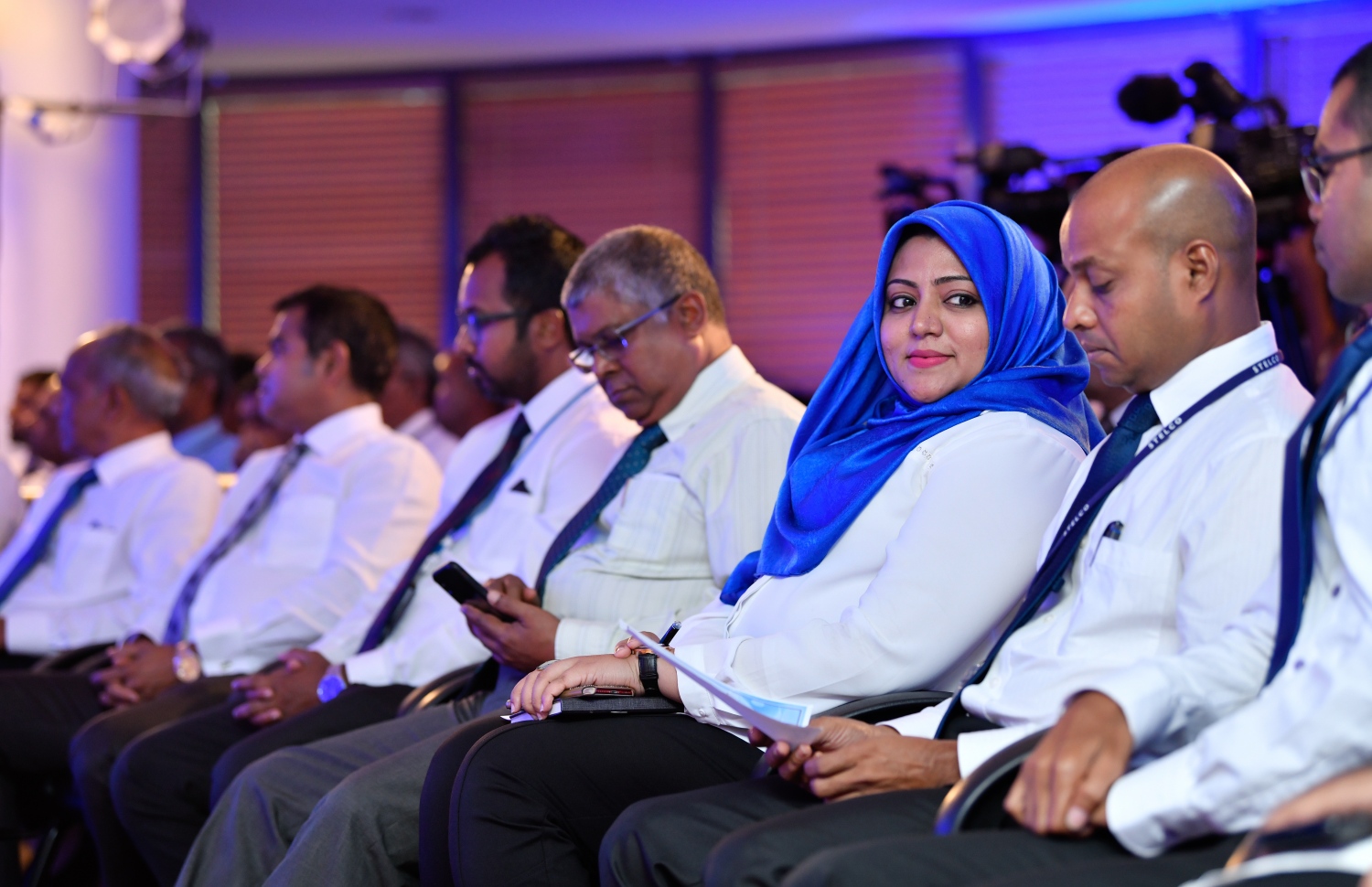 މާލެ: ސެޕްޓެމްބަރު 29، 2018- ސްޓެލްކޯގެ އަހަރީ އާންމު ޖަލްސާގެ ތެރެއިން.---ފޮޓޯ: ހުސައިން ވަހީދު/މިހާރު