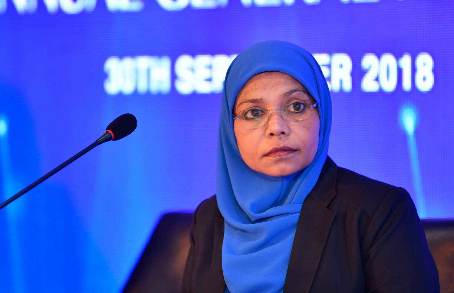 މާލެ: ސެޕްޓެމްބަރު 29، 2018- ސްޓެލްކޯގެ އަހަރީ އާންމު ޖަލްސާގެ ތެރެއިން.---ފޮޓޯ: ހުސައިން ވަހީދު/މިހާރު