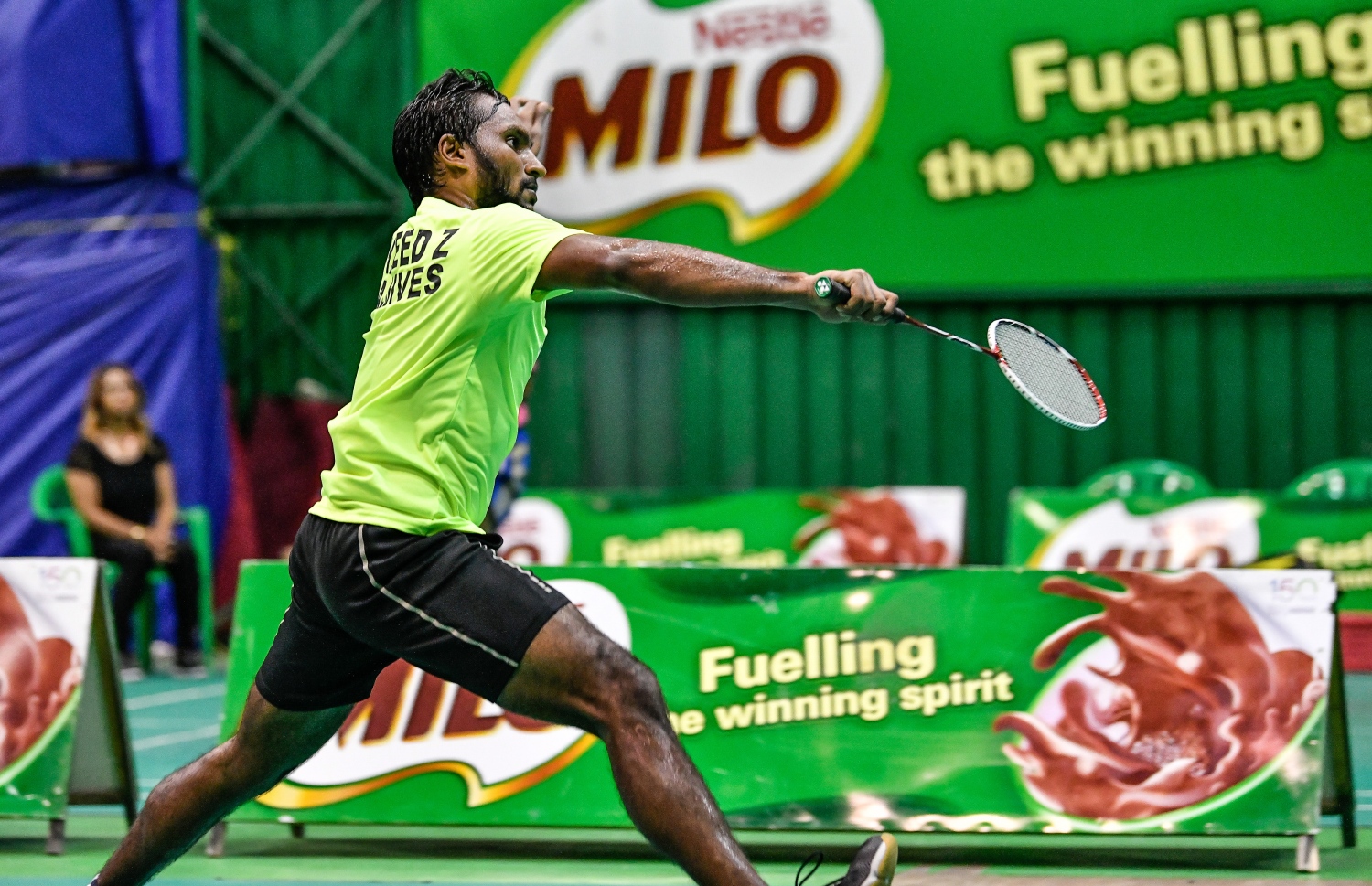 ރާއްޖޭގެ މުބާރާތެއްގެ ތެރެއިން ޒަޔާން ކުޅެނީ.-- ފޮޓޯ: ނިޝާން އަލީ/ މިހާރު