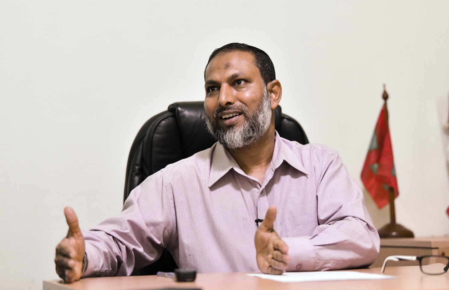 އިމްރާން، ޖަލުގެ ތަޖުރިބާ "މިހާރު" އަށް ވިދާޅުވެ ދެއްވަނީ. --ފޮޓޯ: ނިޝާން އަލީ/މިހާރު