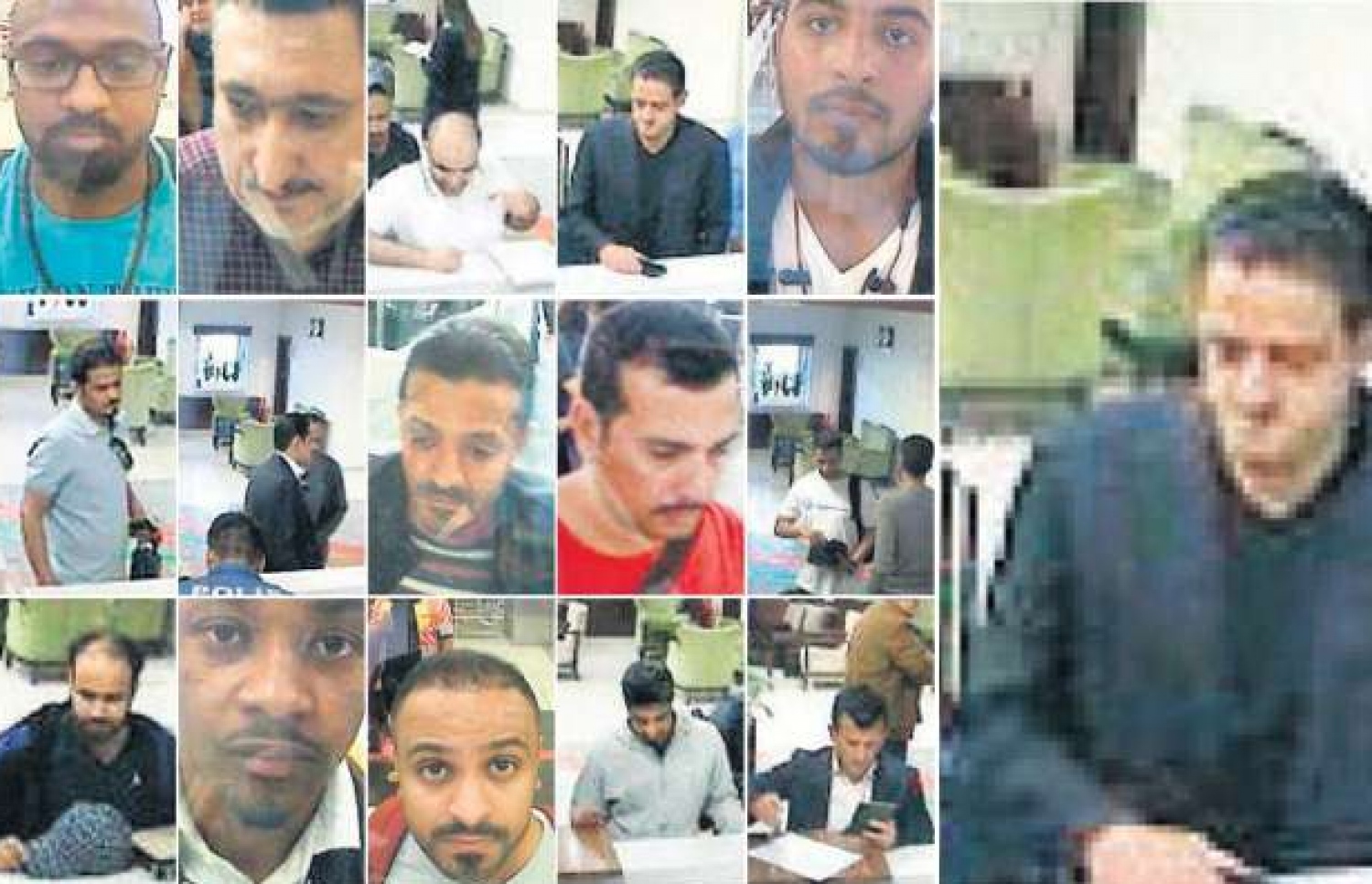 ޚާޝުގްޖީ މަރައިލުމުގައި ބައިވެރިވި ކަމަށް ތުހުމަތު ކުރެވޭ މީހުން-- ފޮޓޯ: ނިއު ޔޯކް ޓައިމްސް